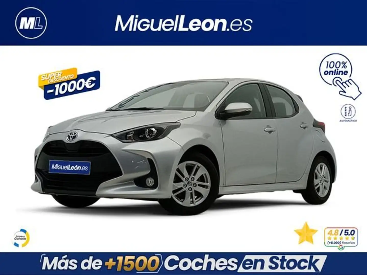 Toyota Yaris 1.5 120H Active Plus Gris - 1