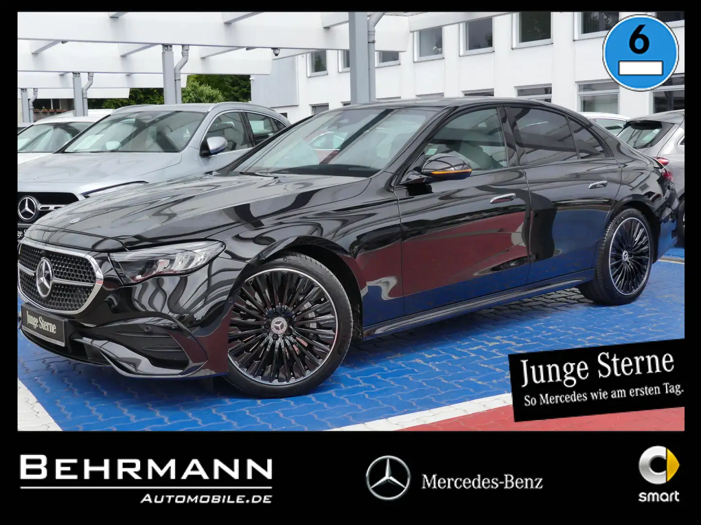 Mercedes-Benz E 200 E 200 AMG +Distronic+R-Kamera+4D-BurmesterSound+ Negro - 1