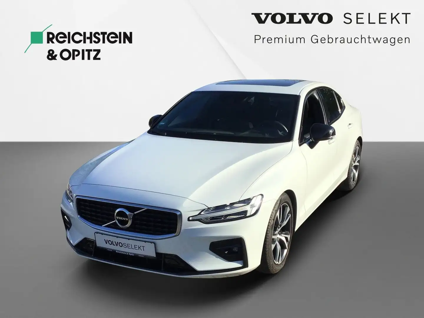 Volvo S60 T4 Geartronic R-Design +schwb.AHK/Pano/BLIS Weiß - 1