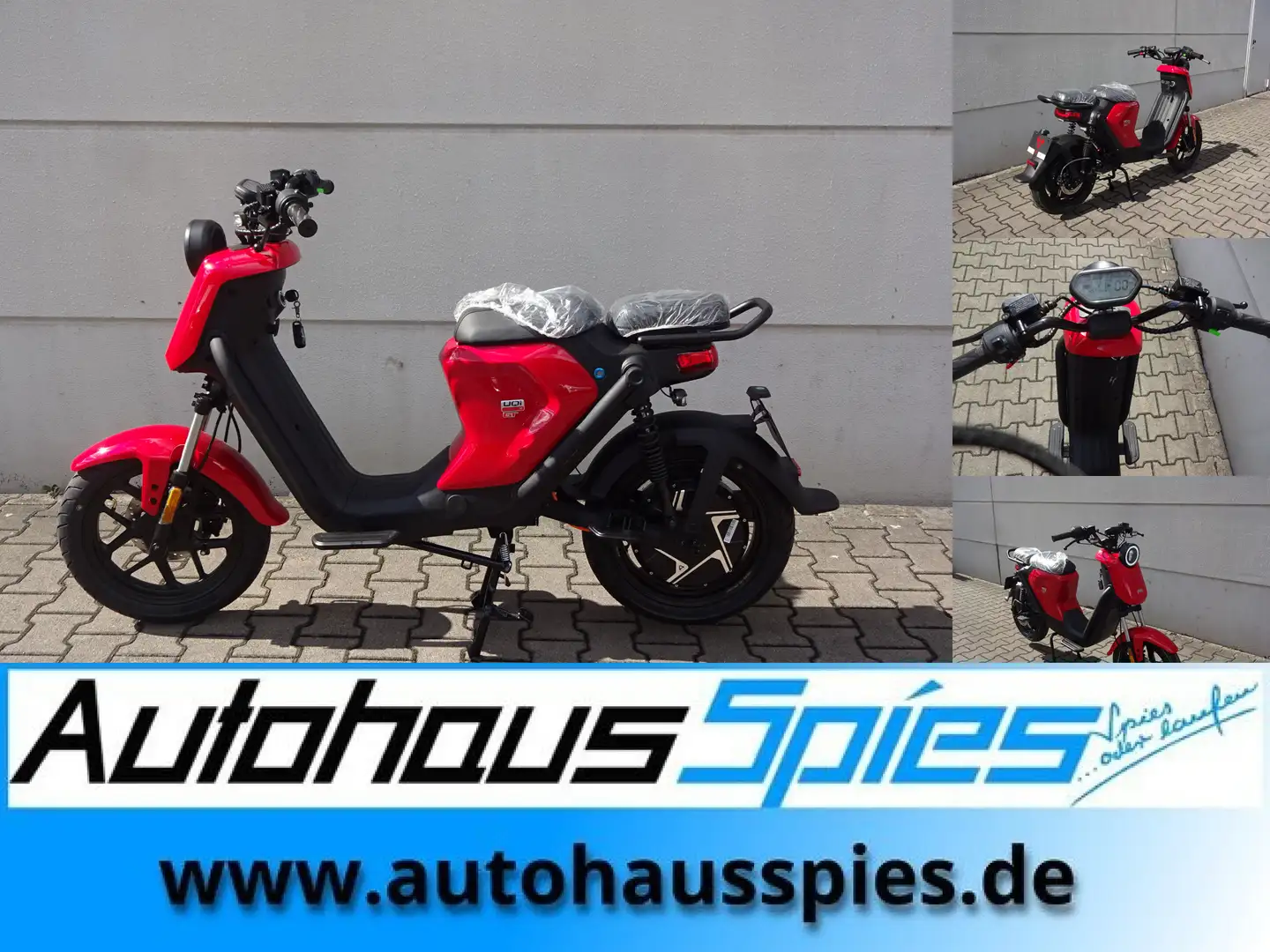 Niu UQi GT 45KM/H 1500W Standard Range Rood - 1