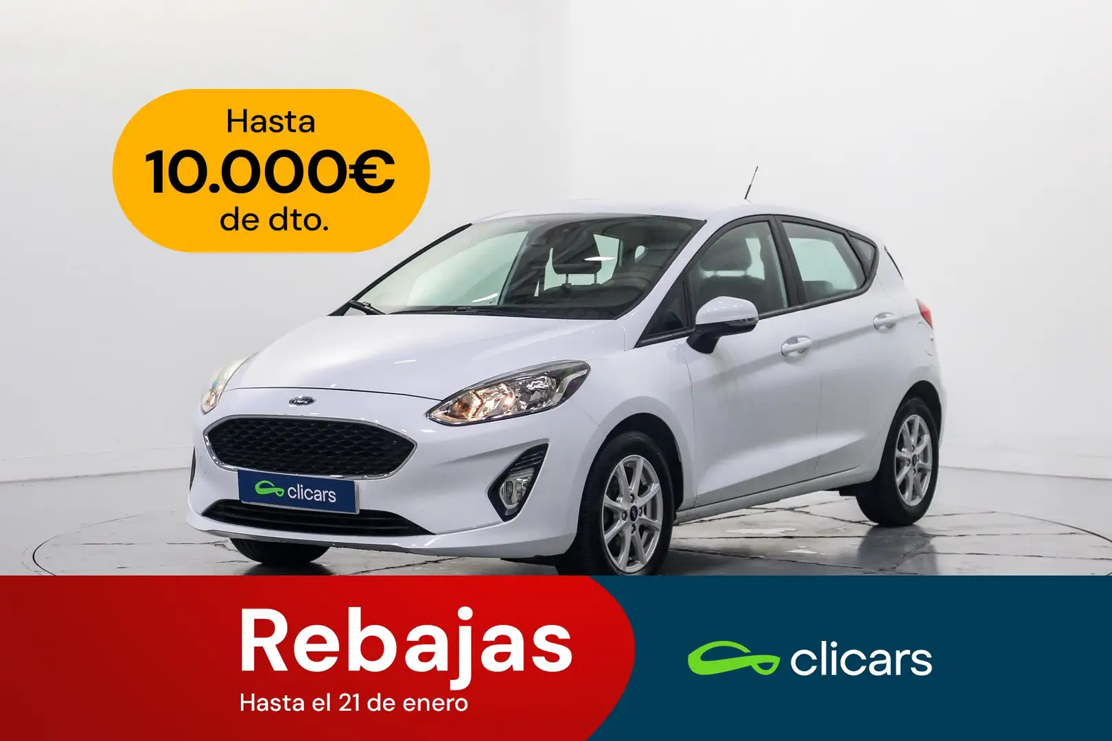 Ford Fiesta 1.5TDCi Trend 85 Blanc - 1