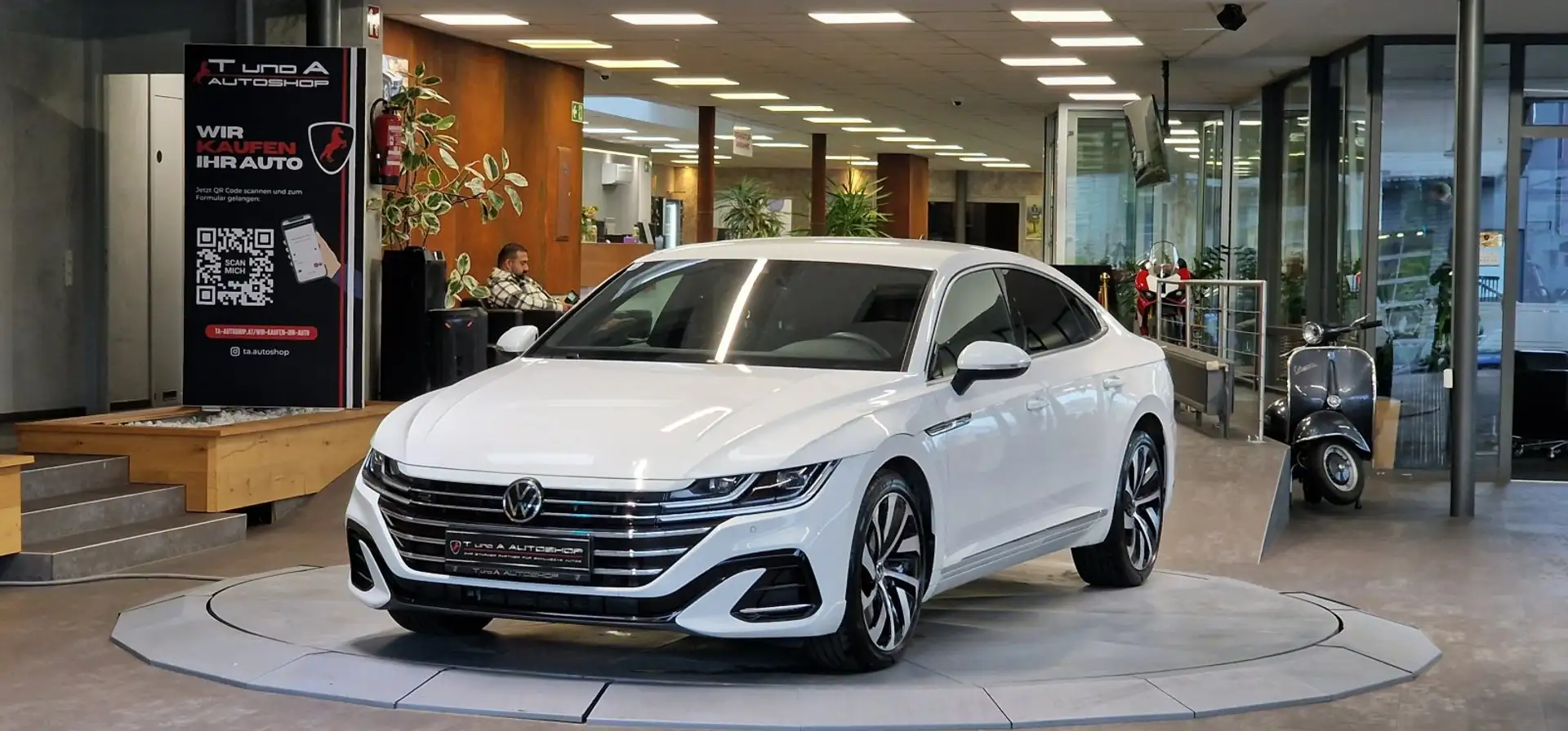 Volkswagen Arteon 2.0 TDI R-Line 1-Hand DSG *Akustik-Paket*Digital-C Weiß - 1
