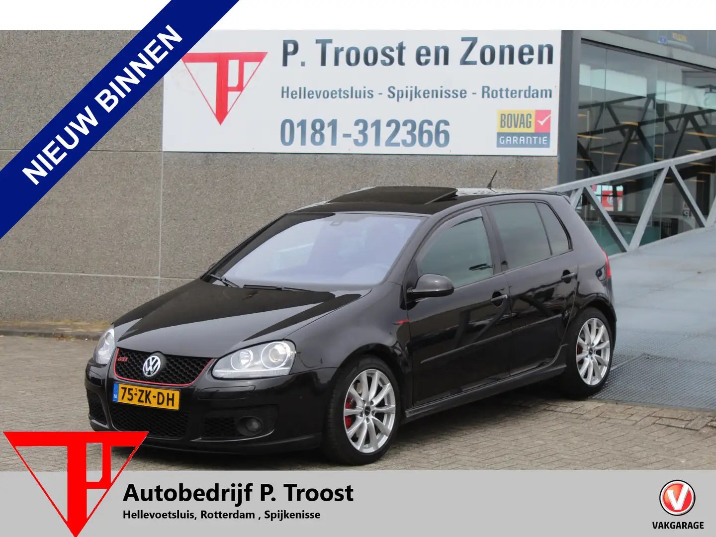 Volkswagen Golf GTI 2.0 TFSI Nederlandse auto AUTOMAAT/Schuifkantel da Zwart - 1