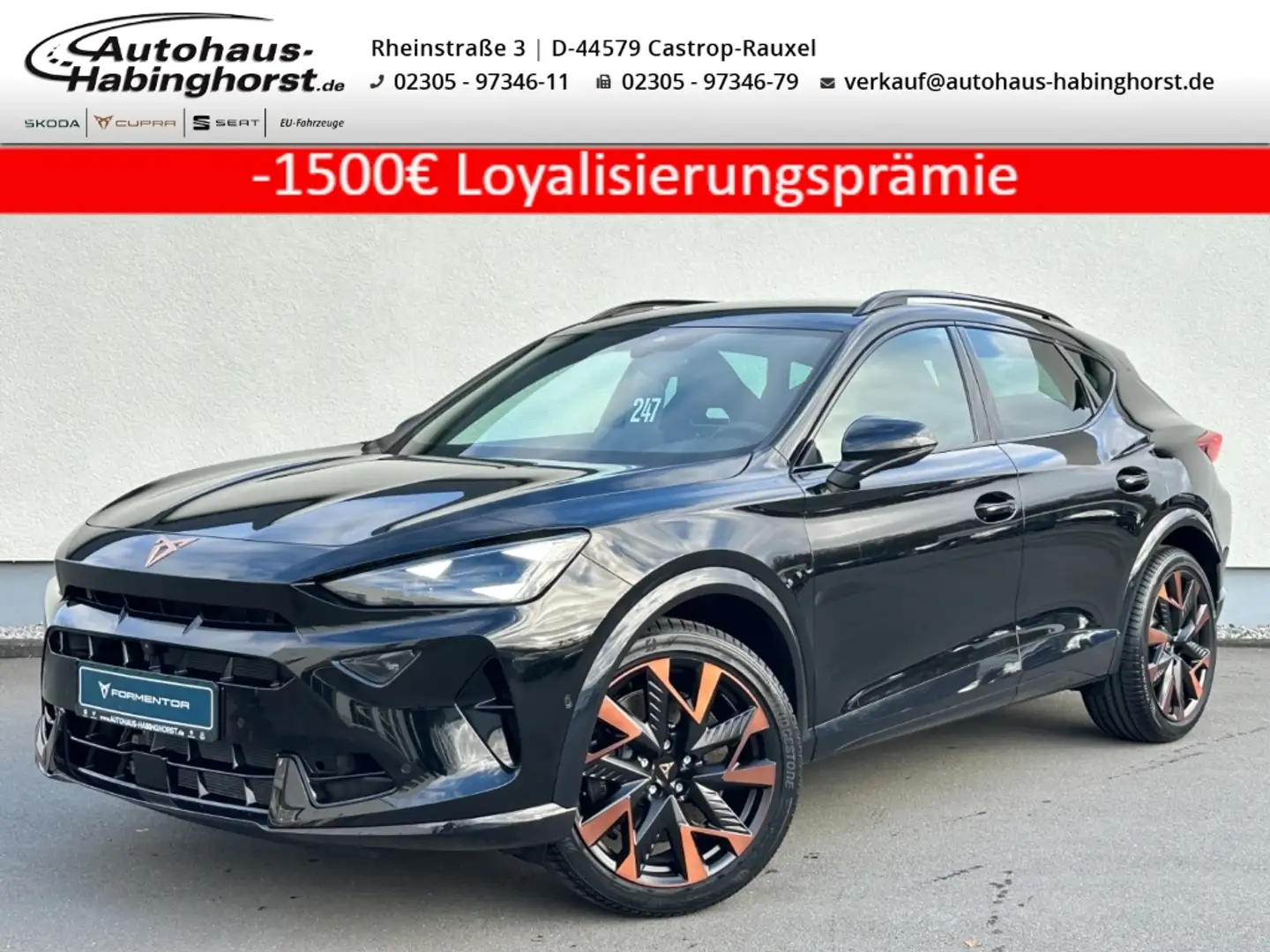 CUPRA Formentor 2.0 TSI DSG 4Drive VZ Matrix 360 Navi Sennheiser A Schwarz - 1