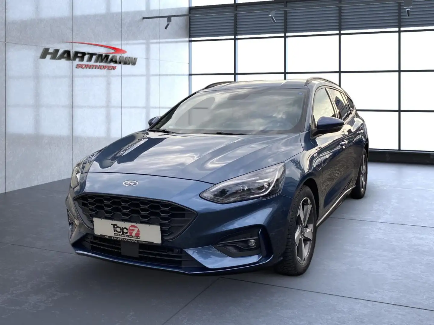 Ford Focus ST-Line Bluetooth Navi LED Klima el. Fenster Blauw - 2