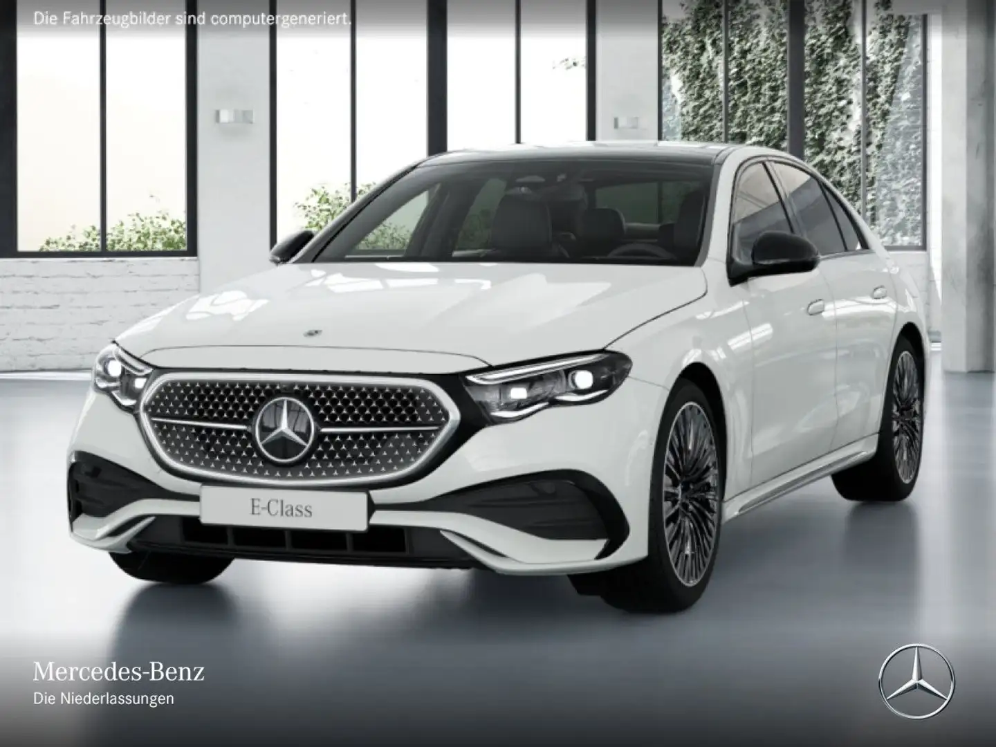 Mercedes-Benz E 400 e 4M Hybrid AMG 360° Pano Distr. Night PTS Weiß - 2