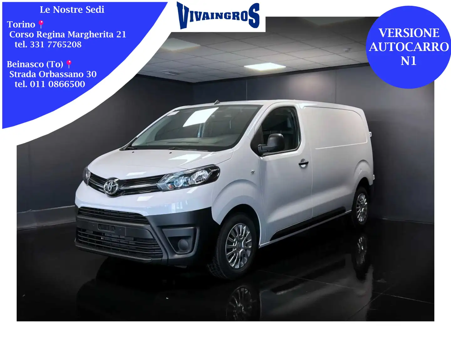 Toyota Proace 2.0D 144CV Furgone  PL-TN 14Q. Comfort Bianco - 1