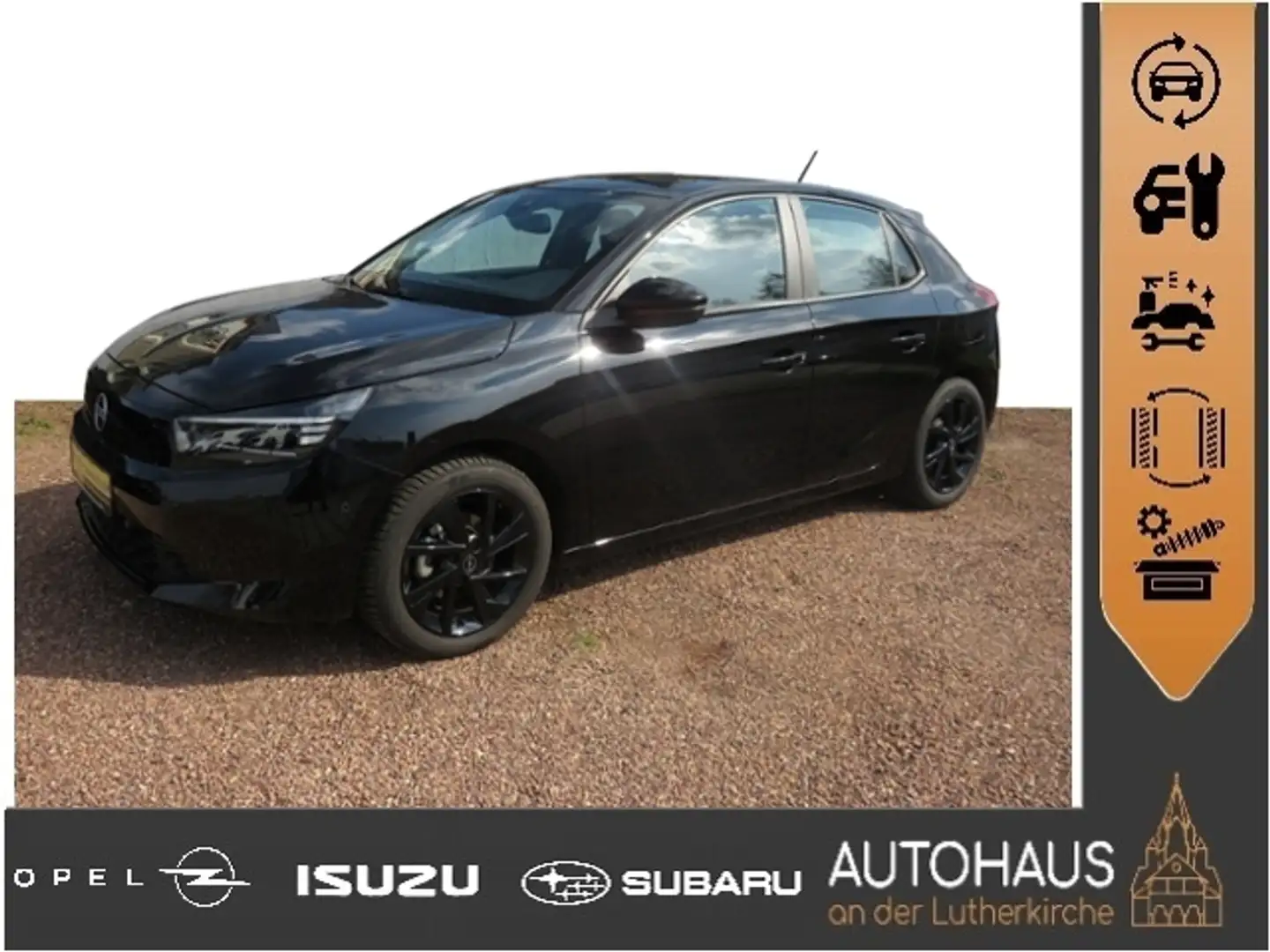 Opel Corsa F *SHZ**TWA**180°Kamera* Noir - 1