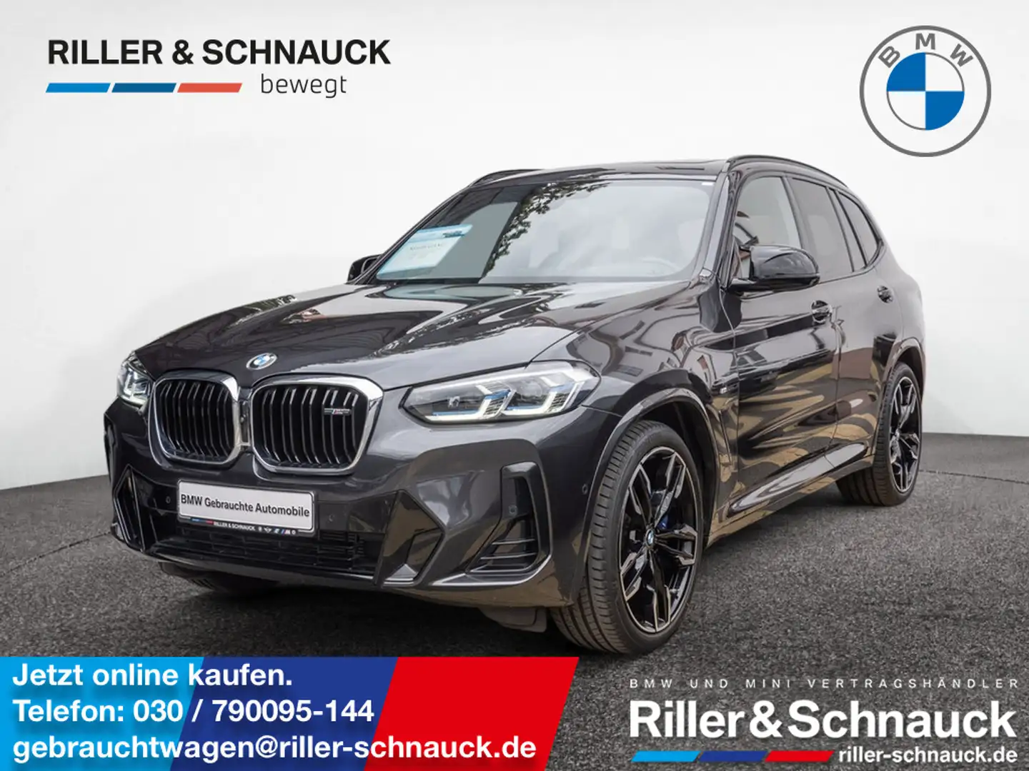 BMW X3 M 40i STANDHZ+MEM+360°+LASER+PANO+LEDER+NAV Gris - 1