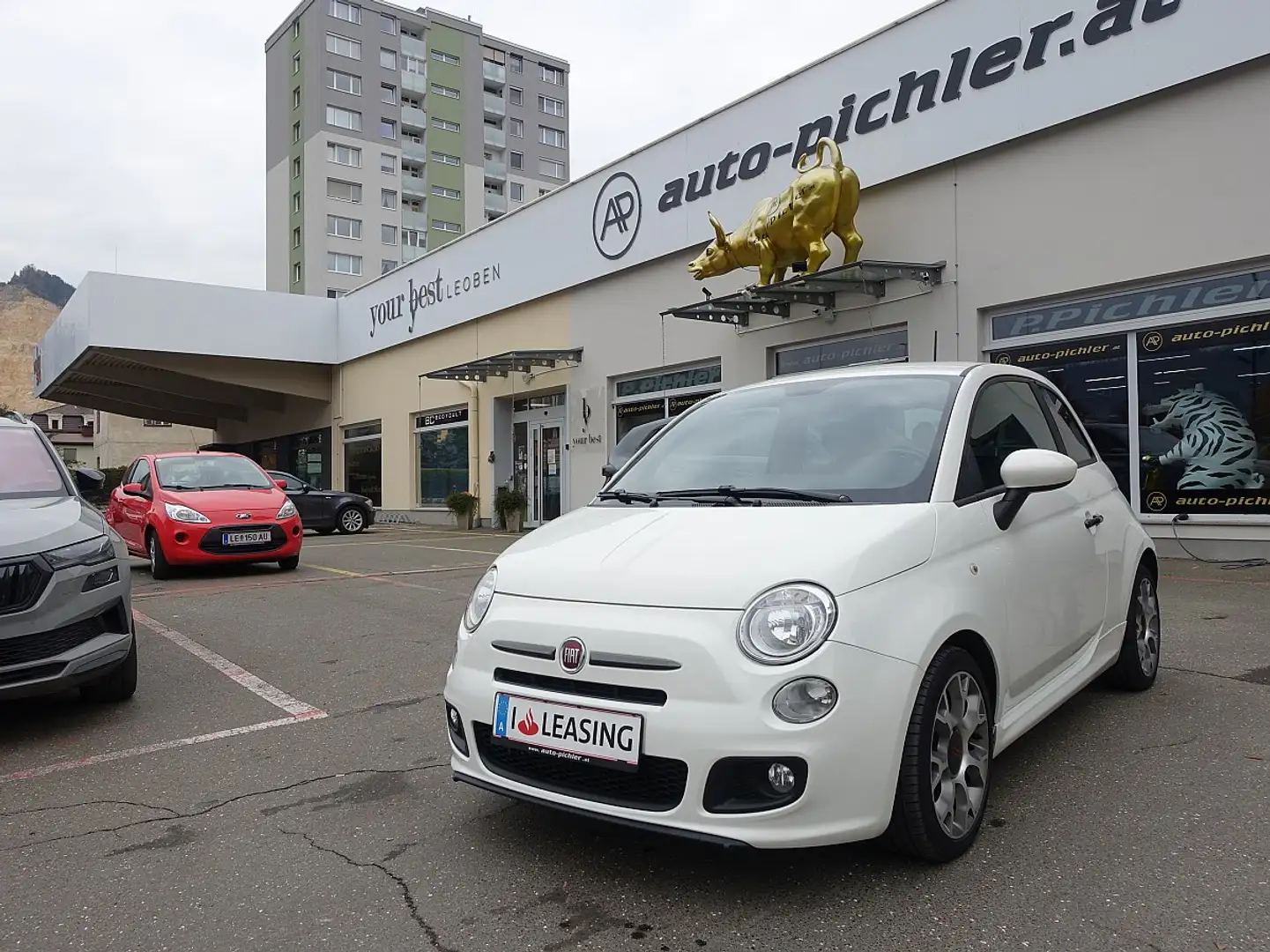 Fiat 500 0,9 TwinAir Turbo Sport Blanc - 1