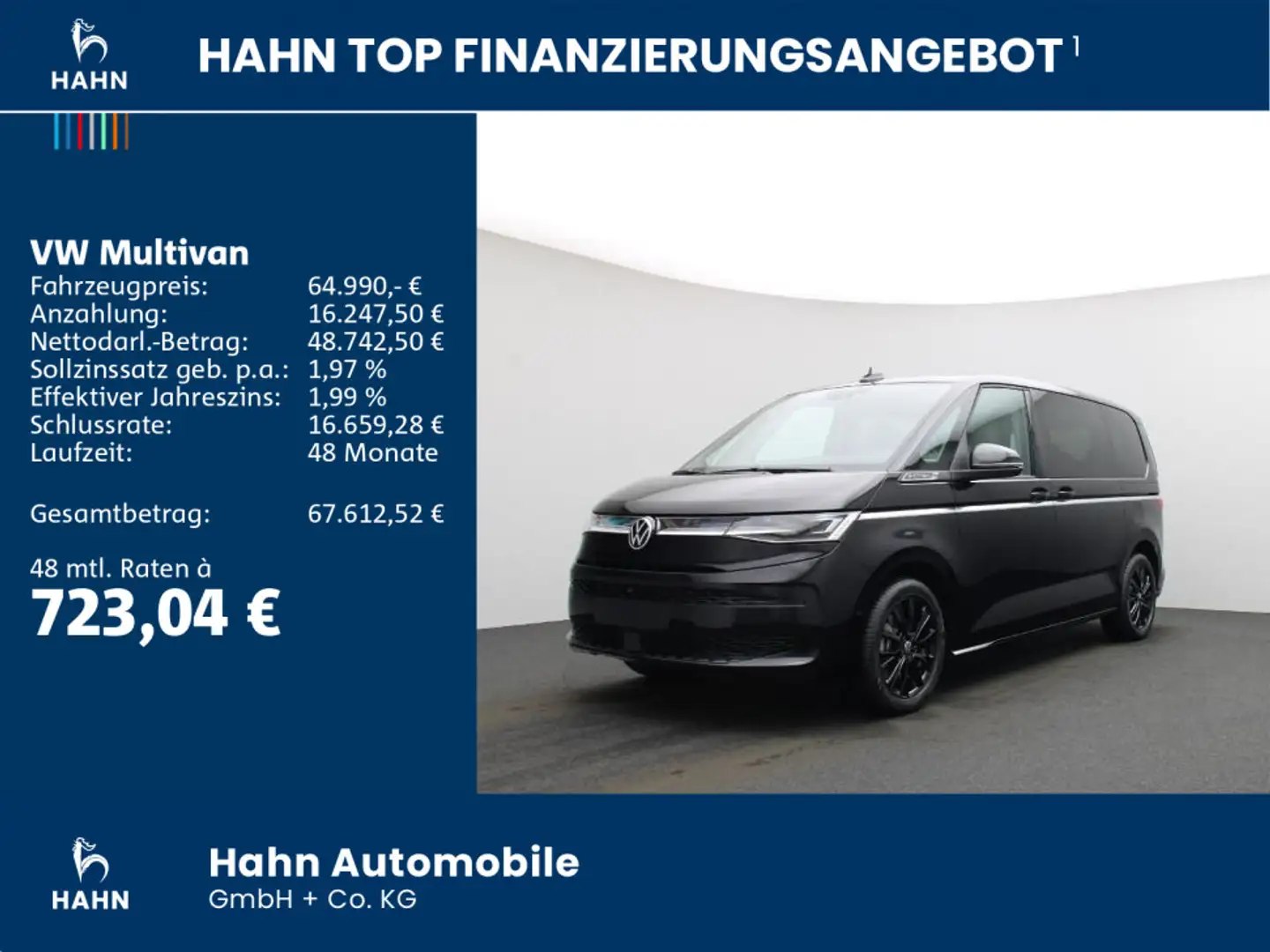 Volkswagen T7 Multivan Style 1,5TSI 130kW eHybrid 4MOTION Schwarz - 2