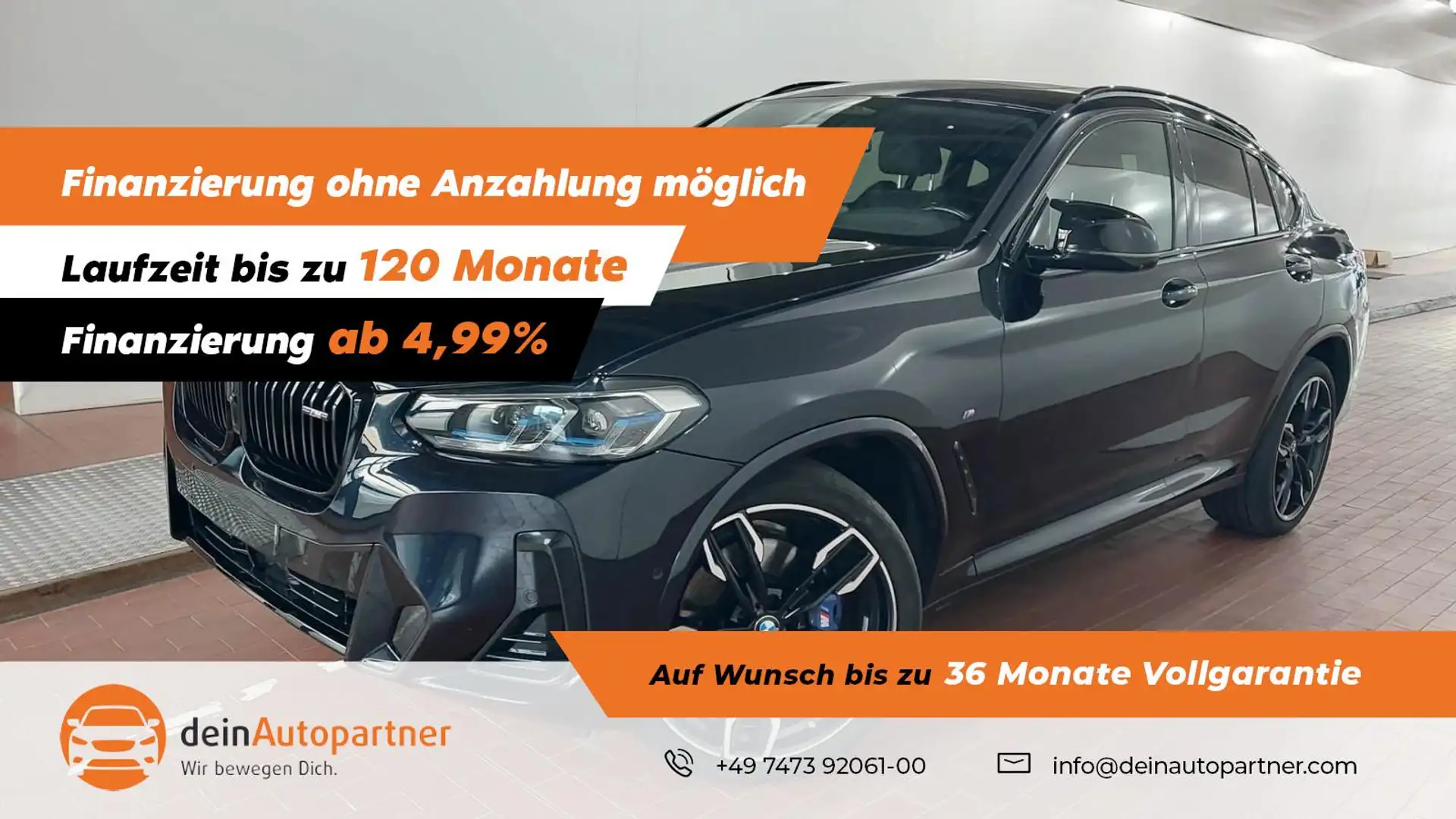 BMW X4 LED/LEDER/HUD/AHK/STHZ/PANO/VIRTUAL COCKPIT Noir - 1