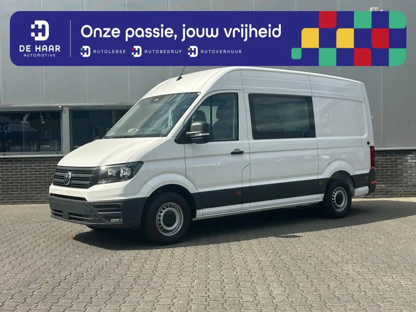 Volkswagen Crafter 35 2.0 TDI L3H2 Dubbele Cabine - Direct leverbaar! Bianco - 1