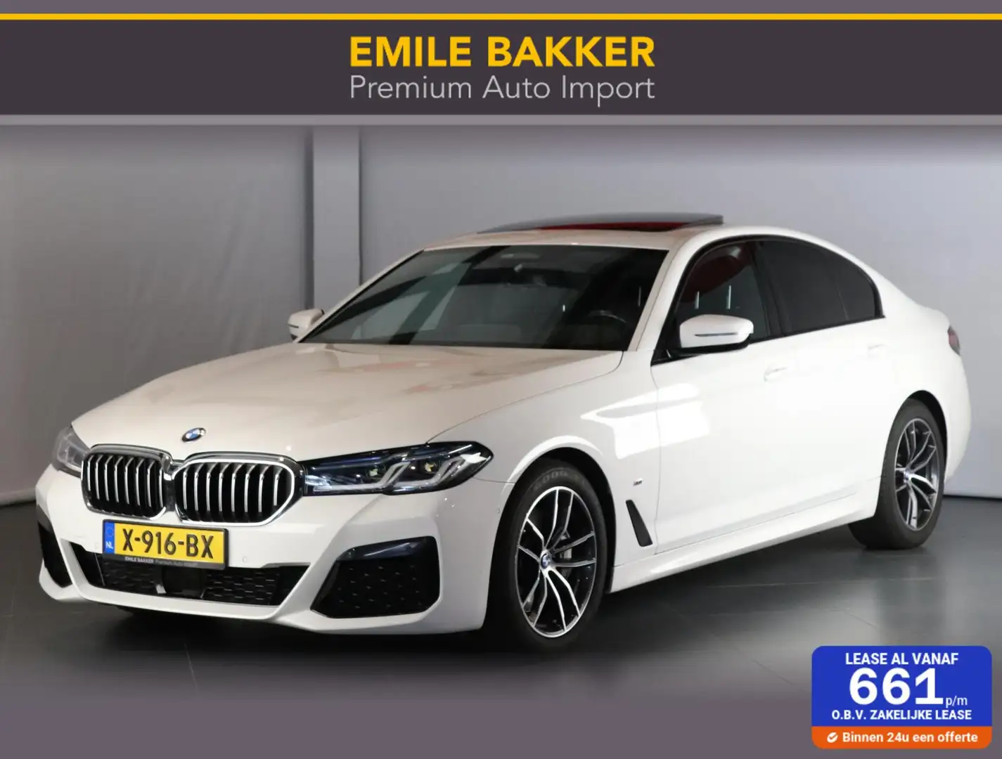 BMW 530 5-serie 530d M-Sport Wit - 1