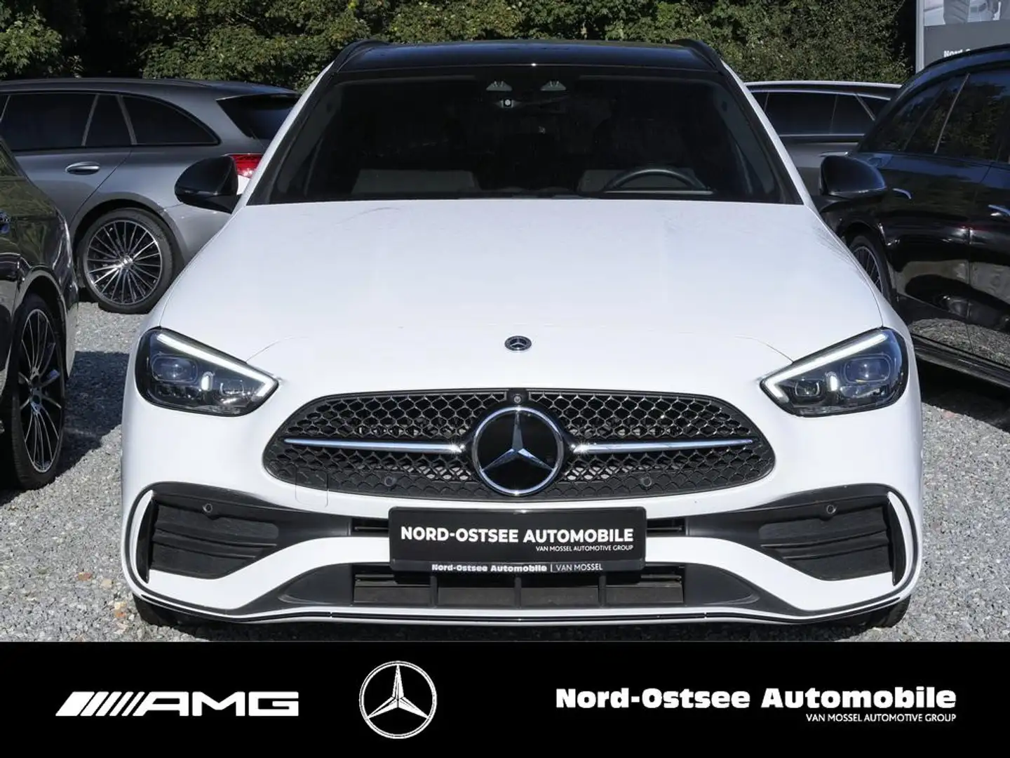 Mercedes-Benz C 300 T e AMG NAVI PANO 360-KAMERA NIGHT SITZH Weiß - 2