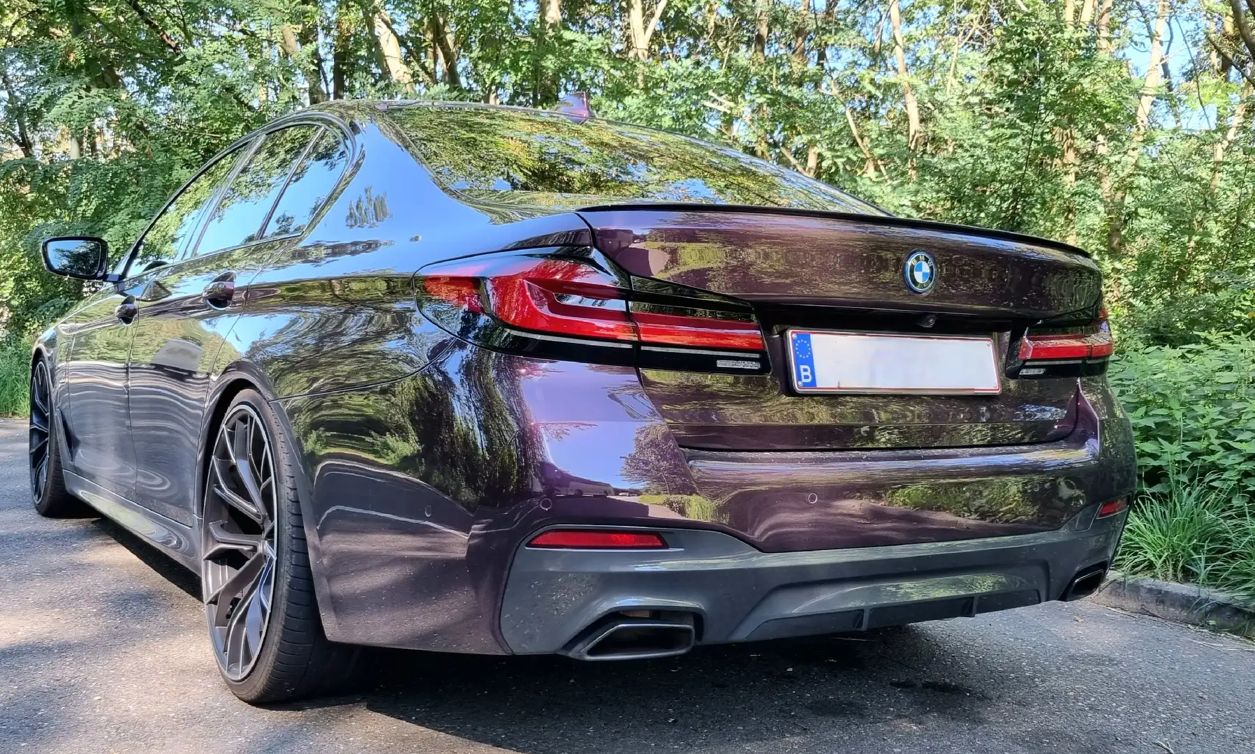 BMW 545 545e xDrive Aut. Fialová - 2