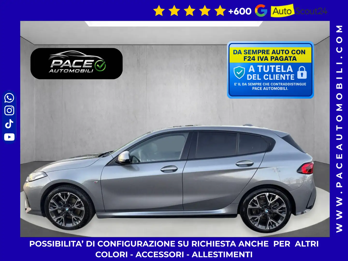 BMW 118 D M SPORT MSPORT M-SPORT KAMERA ACC PDC NAVI PROF Grigio - 1