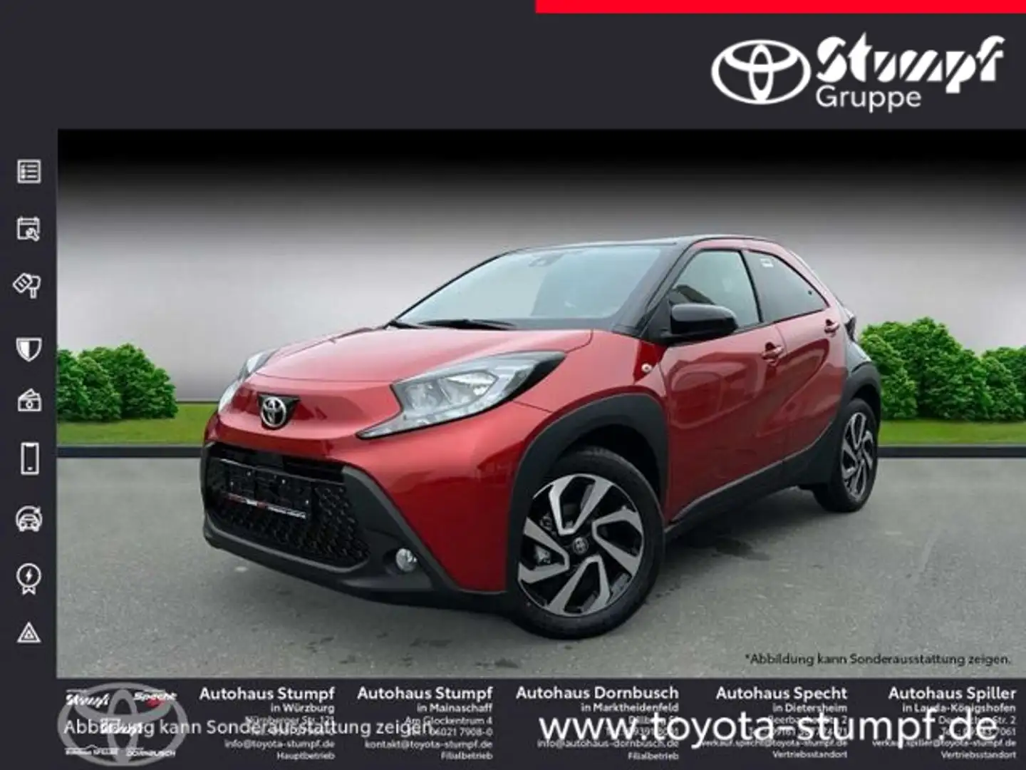 Toyota Aygo X 1.0 Team Deutschland Kamera+uvm. Rot - 1