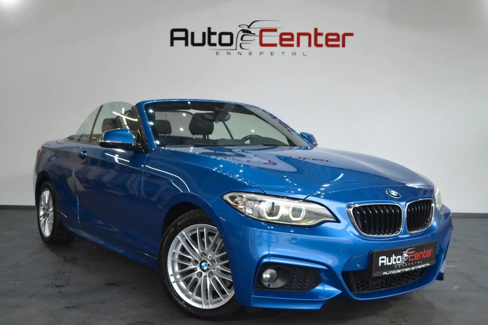 BMW 220 d Cabrio M-Paket*Kamera*Navi*Alcantara* Bleu - 2