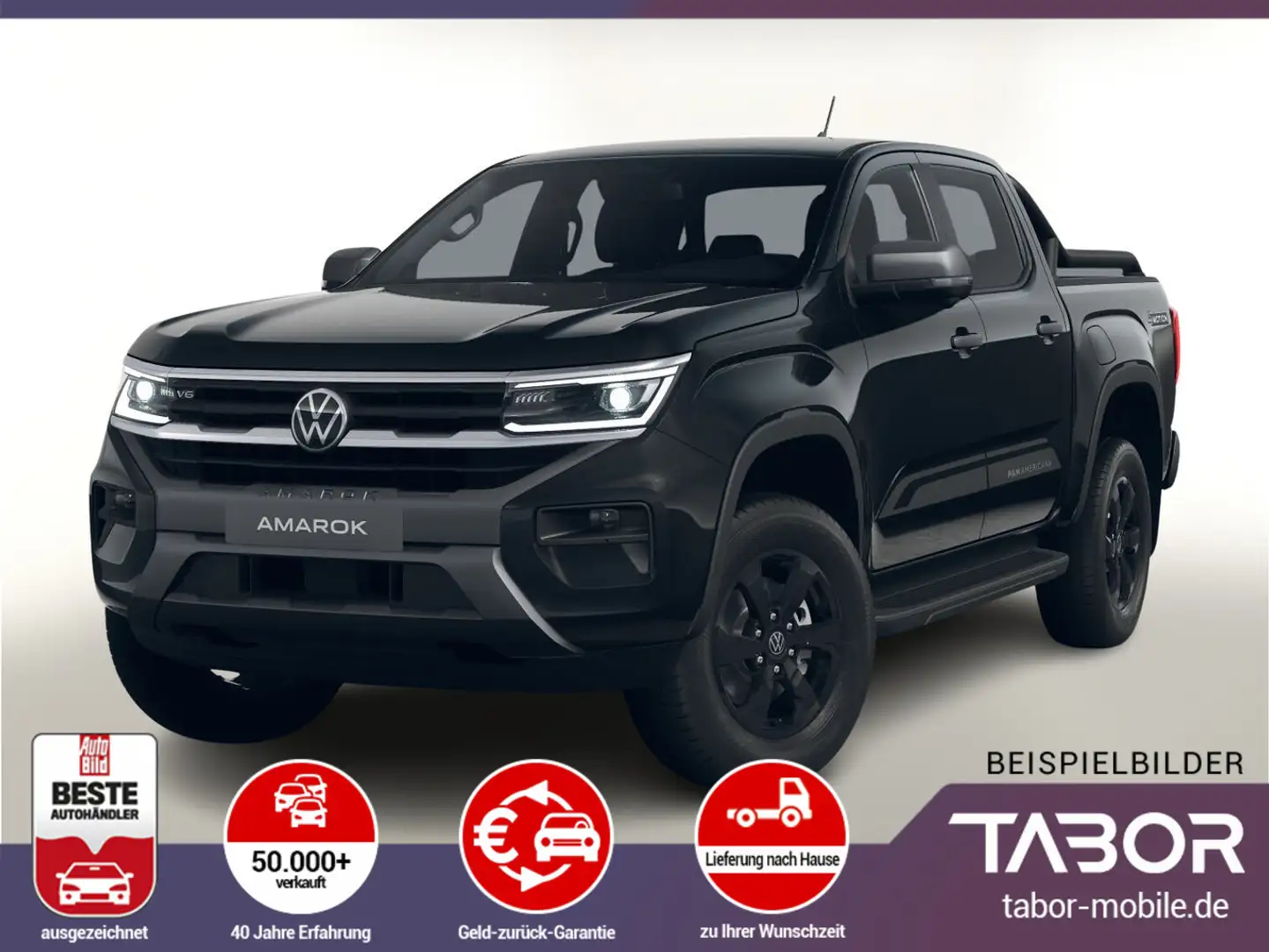 Volkswagen Amarok 3.0 TDI 241 AT 4M PanAm Nav Matrix AHK Schwarz - 1