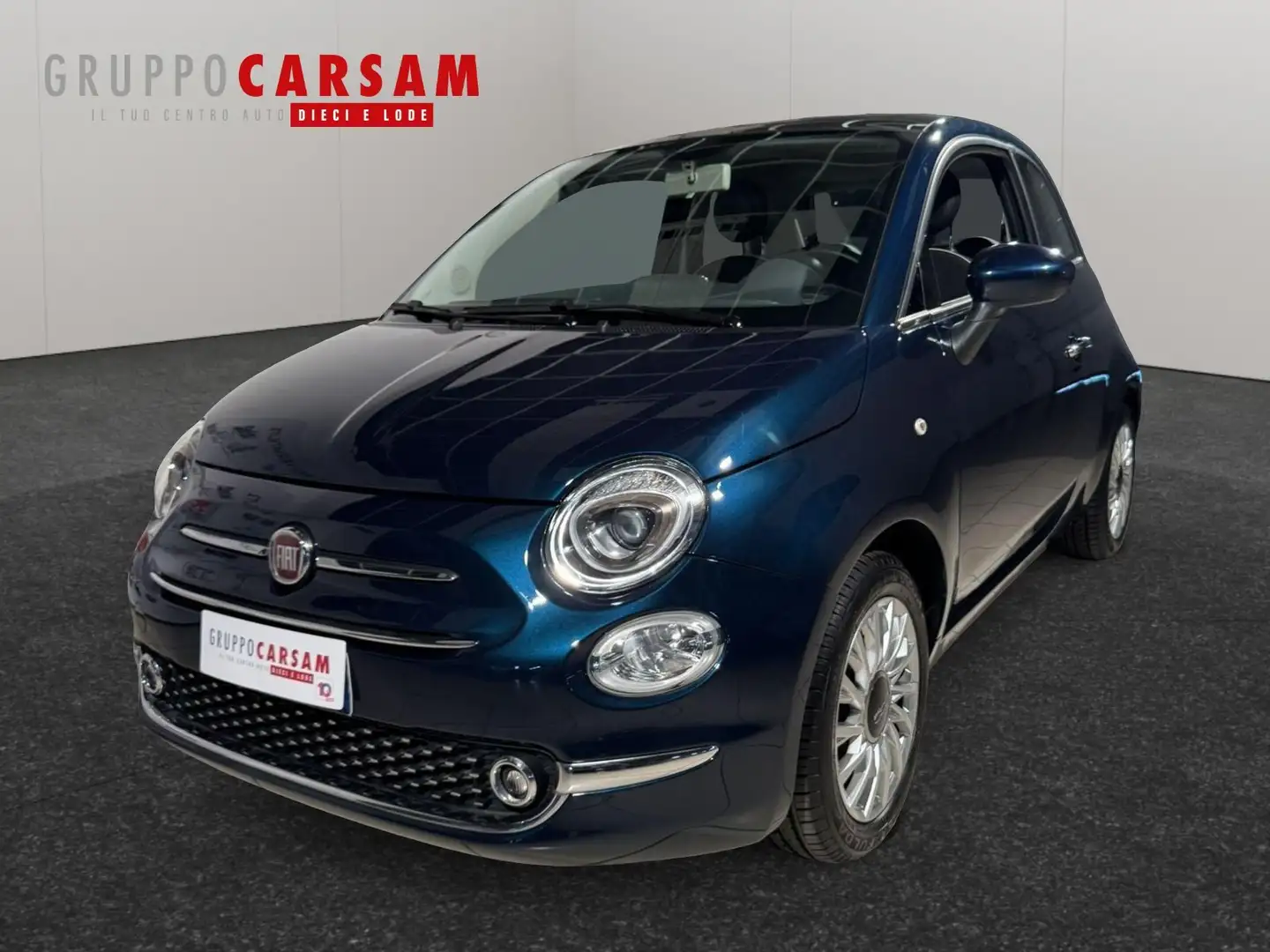 Fiat 500 1.2 Lounge Blauw - 1