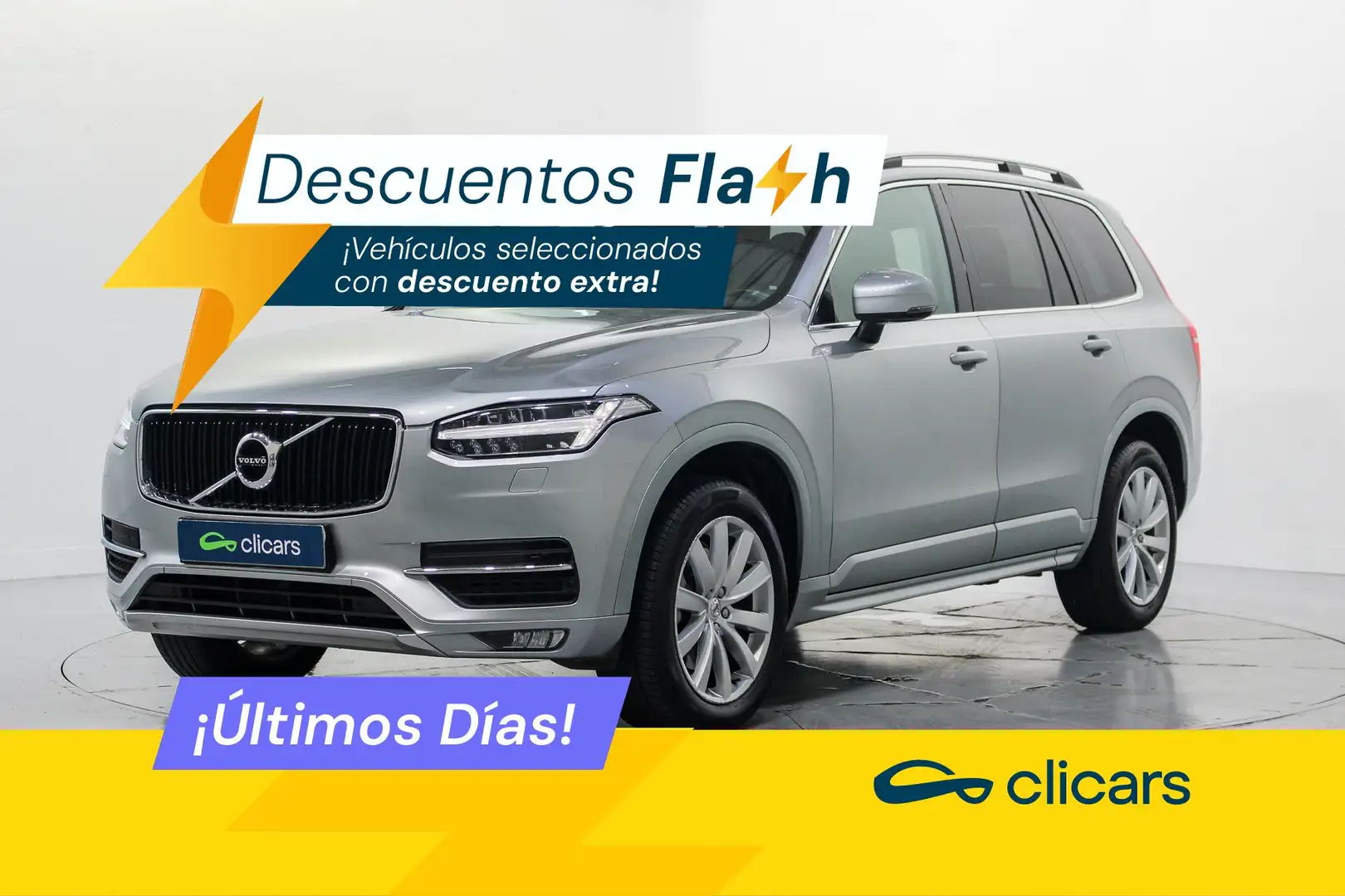 Volvo XC90 D5 Momentum 5pl. AWD 235 Aut. Plateado - 1