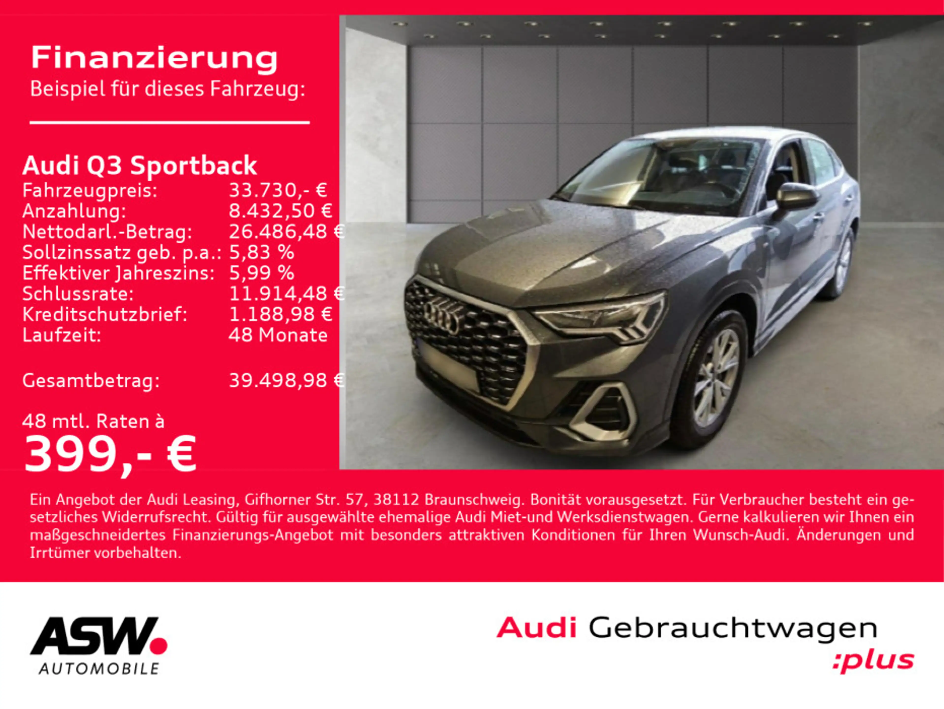 Audi Q3 S line 45 TFSI e LED RFK AHK PDC VC — photo 2