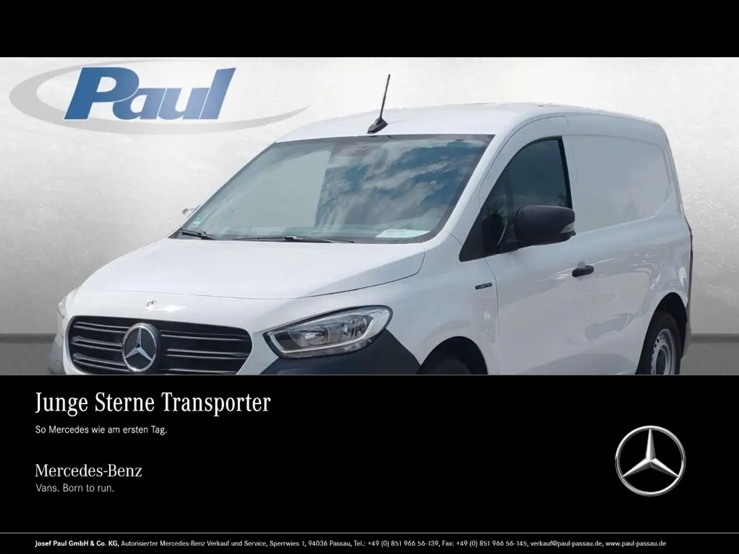 Mercedes-Benz Citan e KA AHK+PTS hinten+Klima+L&R Weiß - 1