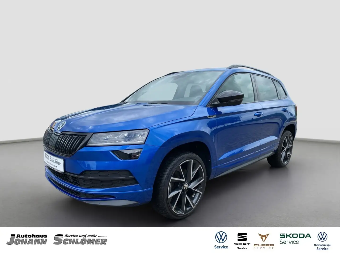 Skoda Karoq 1.5 TSI Sportline NAVI KAMERA LED SHZ ACC Klima Blau - 1