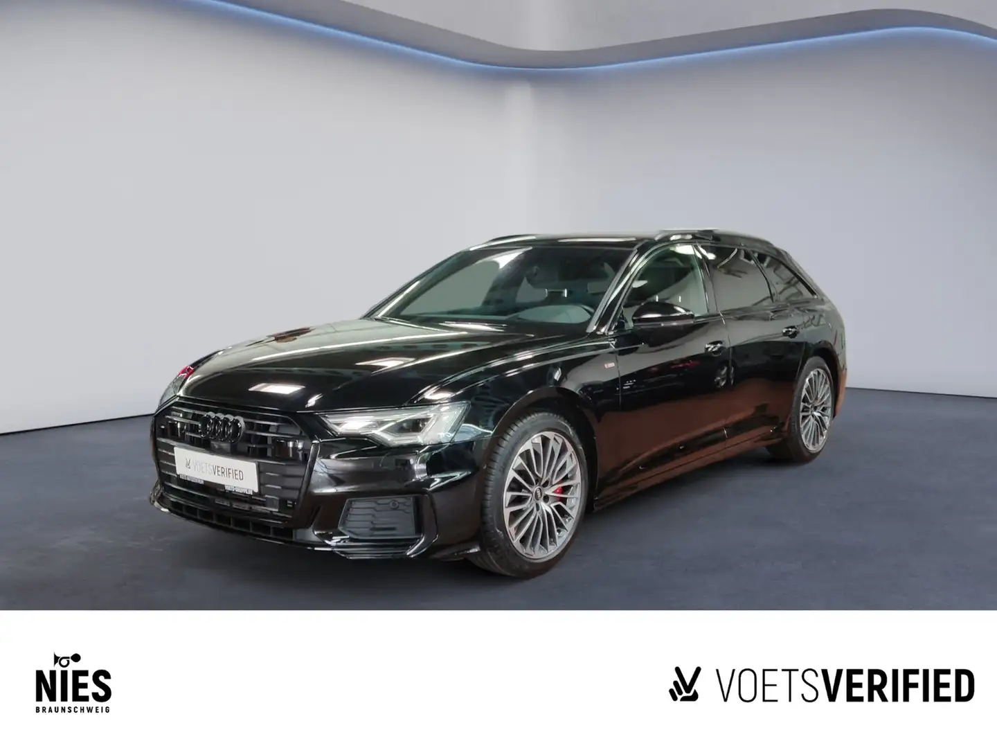 Audi A6 Avant Sport 55 TFSIe Quattro AHK+PANO+HuD Zwart - 1