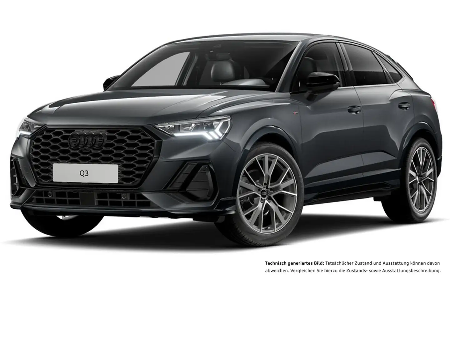 Audi Q3 Sportback 35 S LINE BLACKPAK AHK 360°CAM LM20 Grau - 2