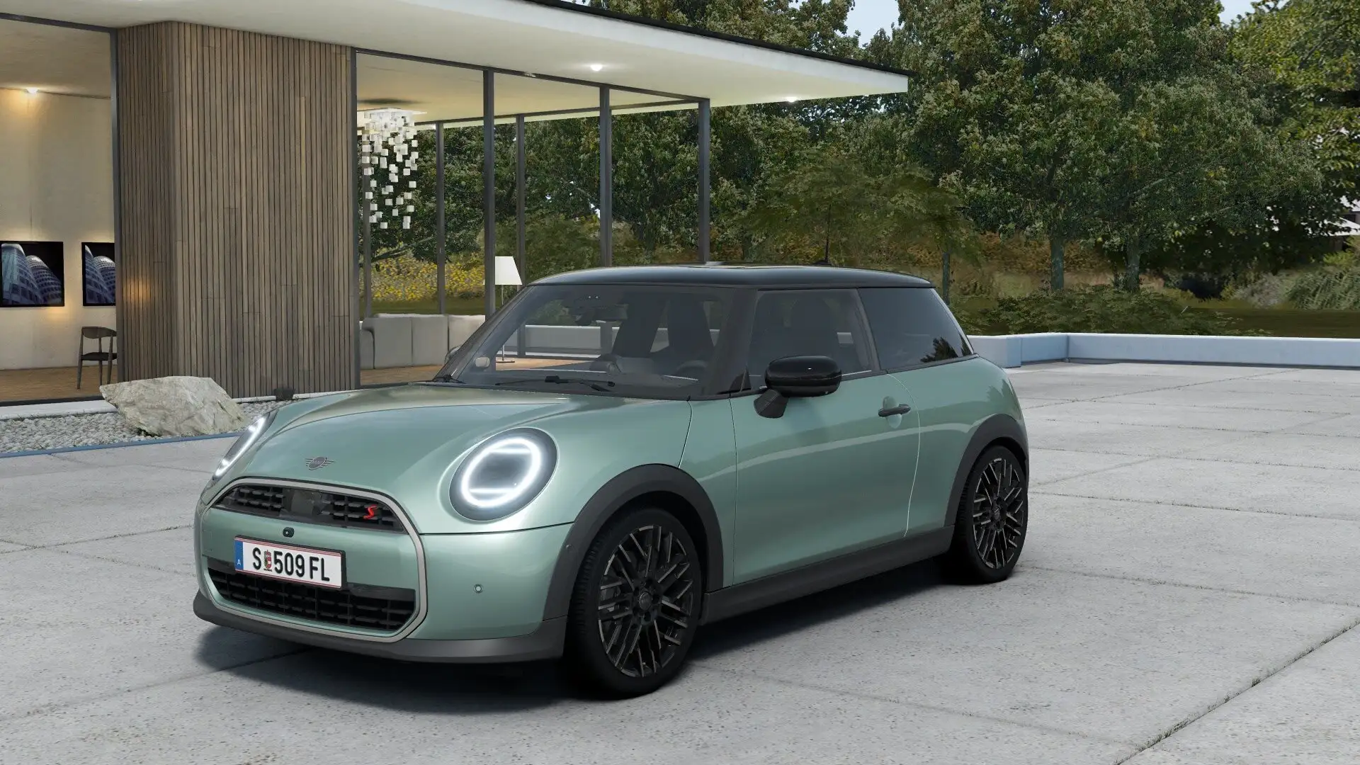 MINI Cooper S Favoured Trim // Head-Up Display // JCW Sportsitze Grün - 1