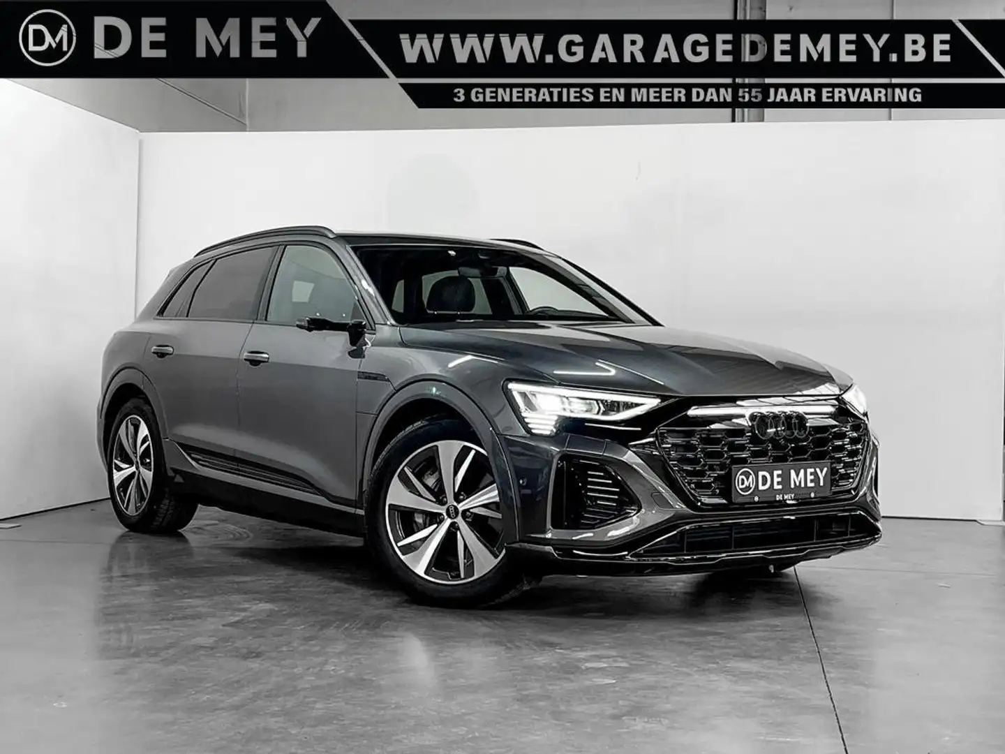 Audi Q8 e-tron 106 kWh 55 Quattro S line / Pano / Luchtvering / 360° Cam / Carplay / Keyless Gris - 1