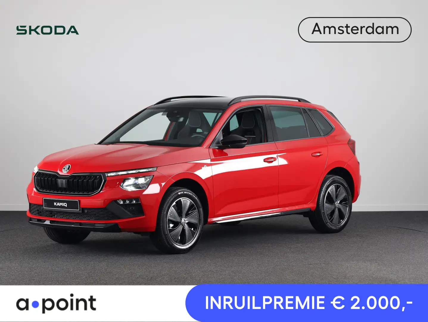 Skoda Kamiq Monte Carlo 1.0 TSI 115 pk 6 versn. Hand Rood - 1