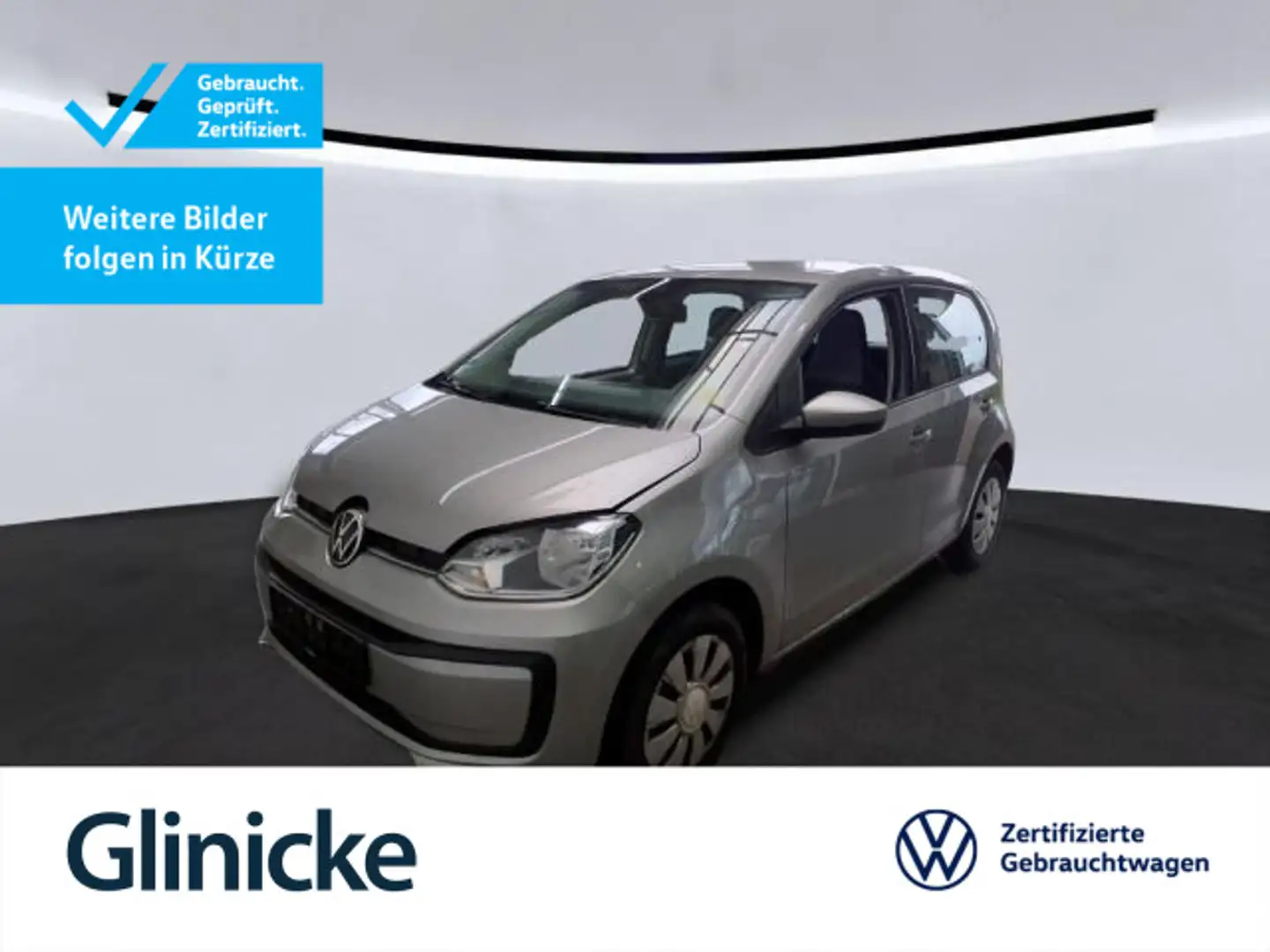 Volkswagen up! 1.0 Basis Klima 4-Türen Bluetooth Servo. DAB Silber - 1