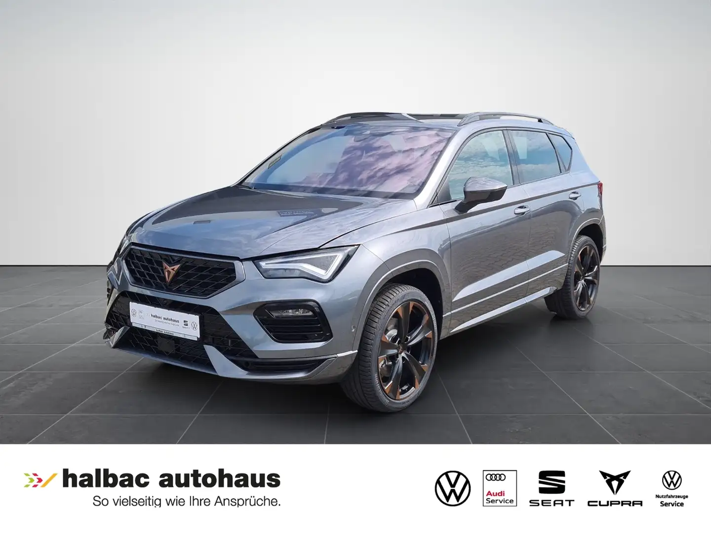 CUPRA Ateca 2.0 TSI DSG 4Drive +AHK+NAVI+VOLLLED+SHZ+KAMERA Gris - 1