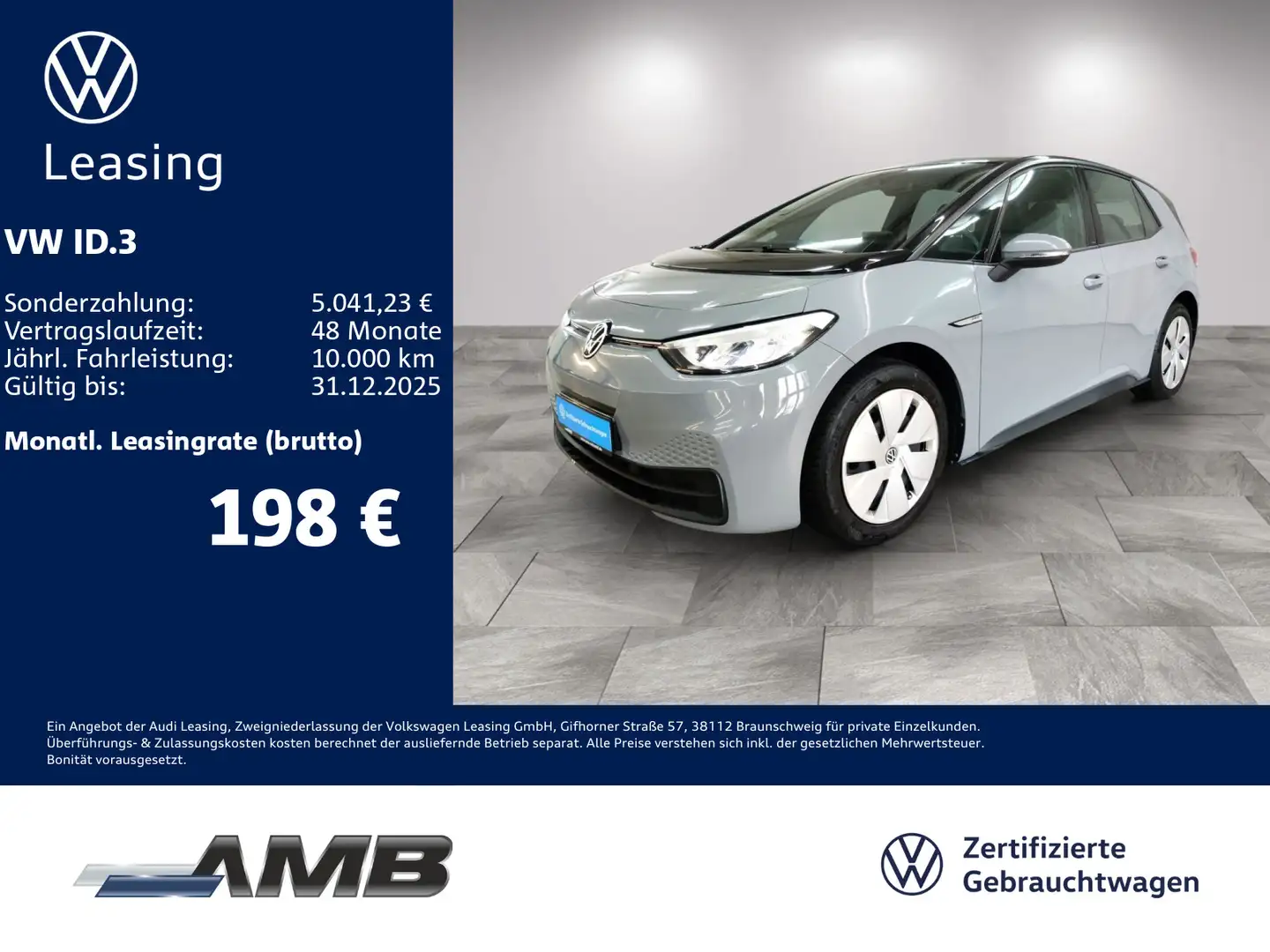 Volkswagen ID.3 Pro Performance 58kWh/CCS/Wärmepumpe Grau - 1