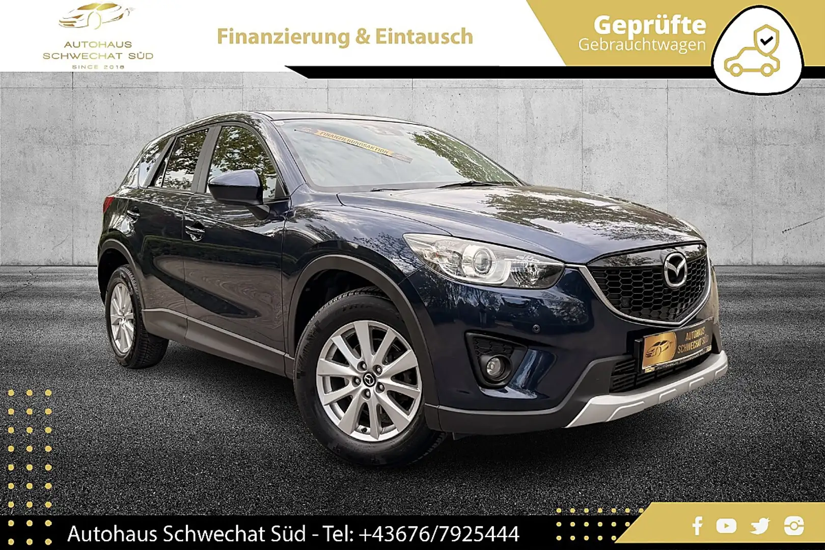 Mazda CX-5 CD150 AWD Attraction Aut. Blau - 1