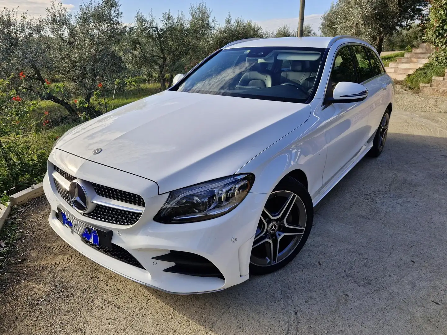 Mercedes-Benz C 220 Sport Plus auto AMG Line 2 mesi garanzia Mercedes Bianco - 1
