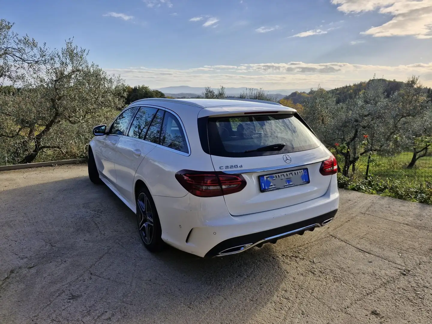 Mercedes-Benz C 220 Sport Plus auto AMG Line 2 mesi garanzia Mercedes Bianco - 2