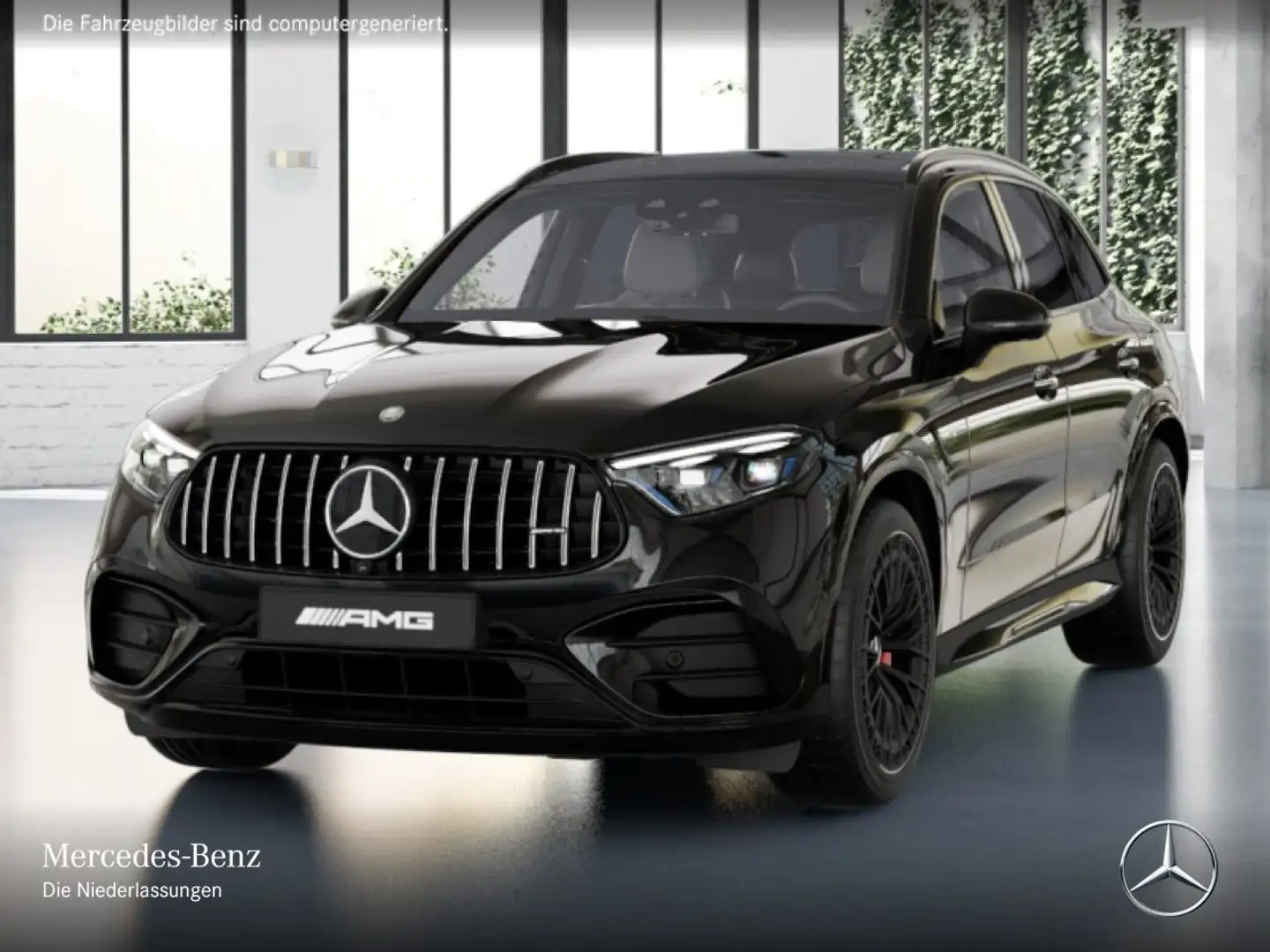 Mercedes-Benz GLC 63 AMG GLC 63 S E NIGHT+DRIVERS+PANO+360+AHK+BURMESTER+9G Schwarz - 2