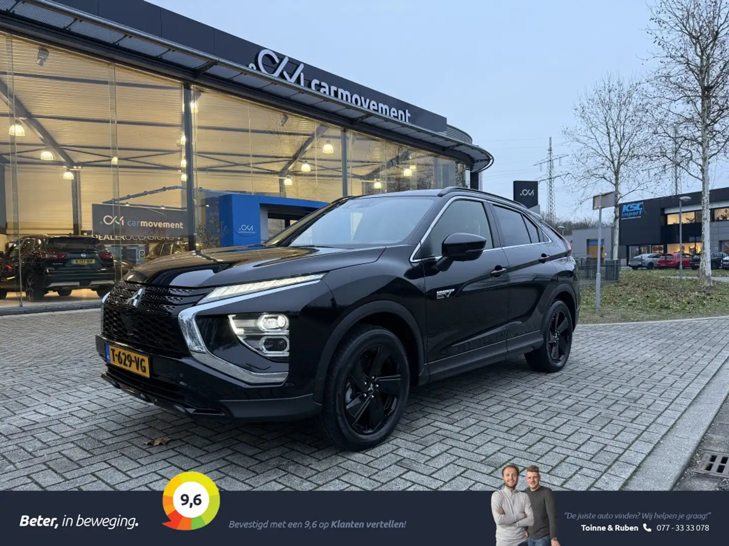 Mitsubishi Eclipse Cross 2.4 PHEV Black edition | Dealeronhouden | 360 came Noir - 1