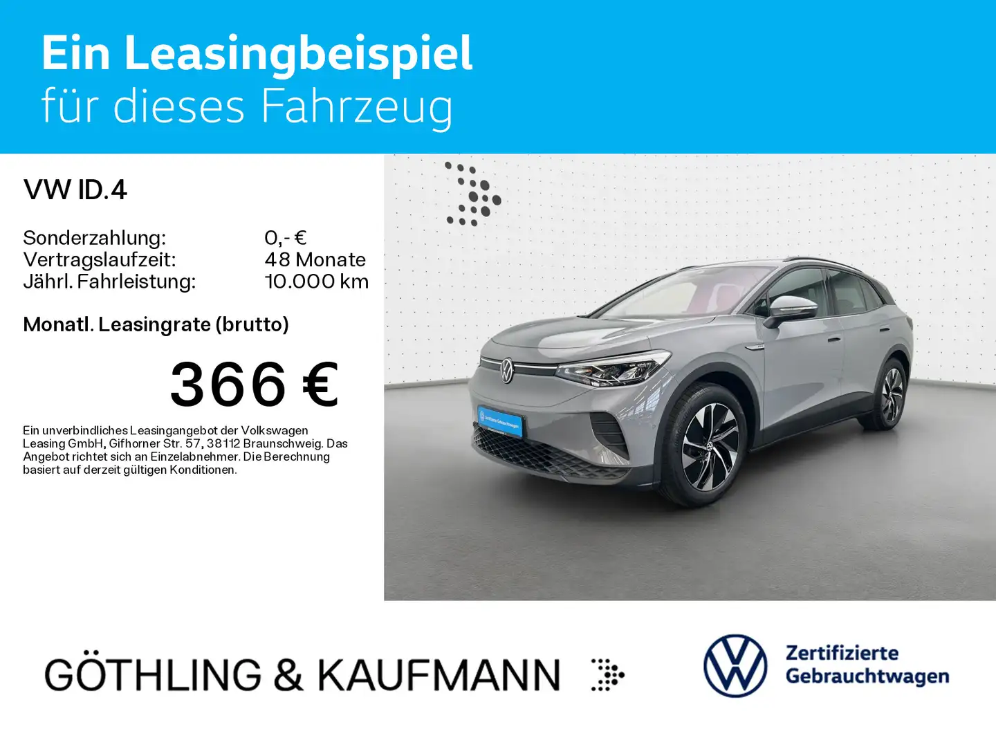 Volkswagen ID.4 Pro Performance*NAVI*WP*AHK*KAM*SHZ*Keyless Grau - 2