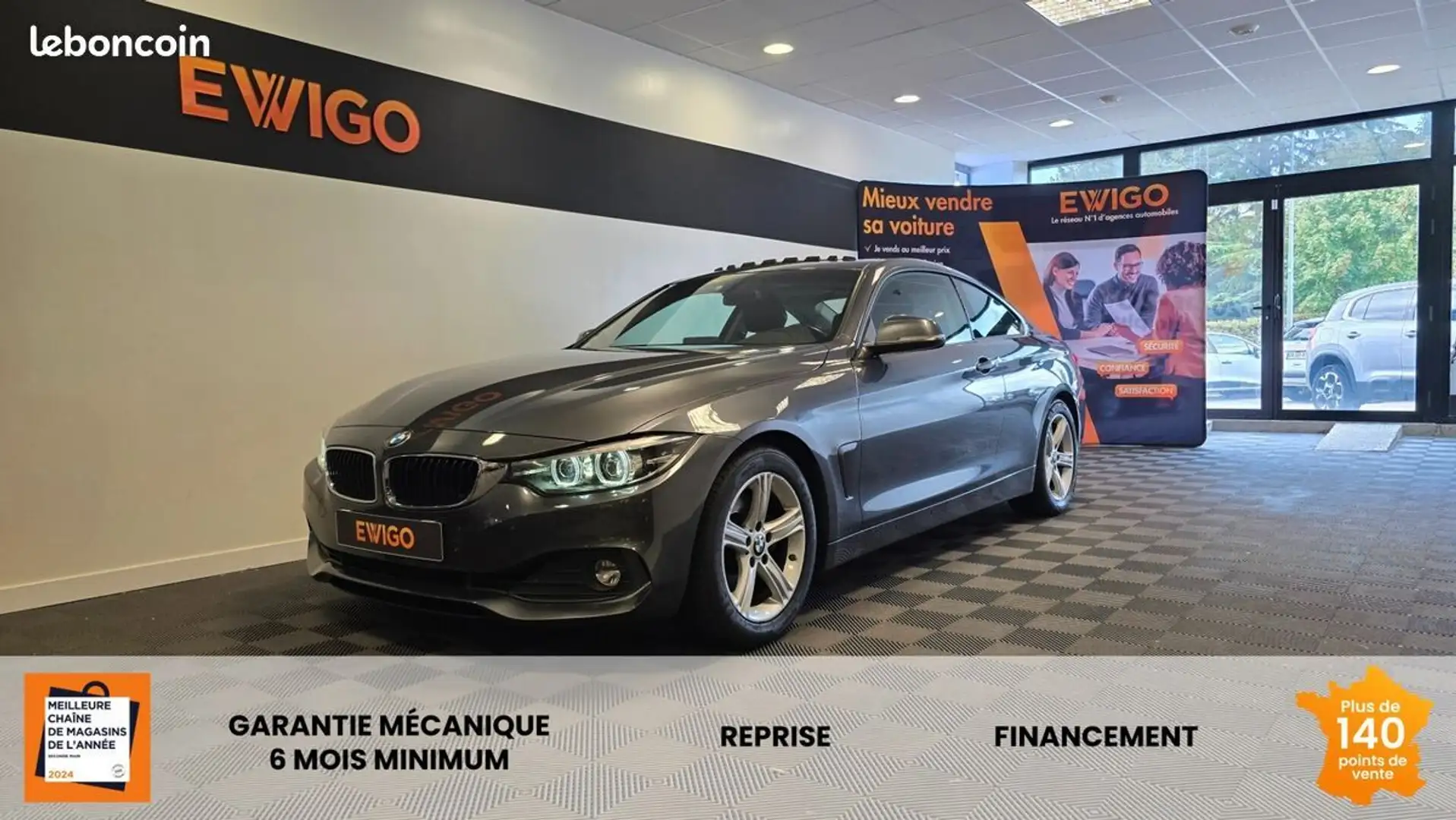BMW 430 serie coupe 2.0 430i 252ch lounge bva %2B toit ouvrant panoramique Schwarz - 1
