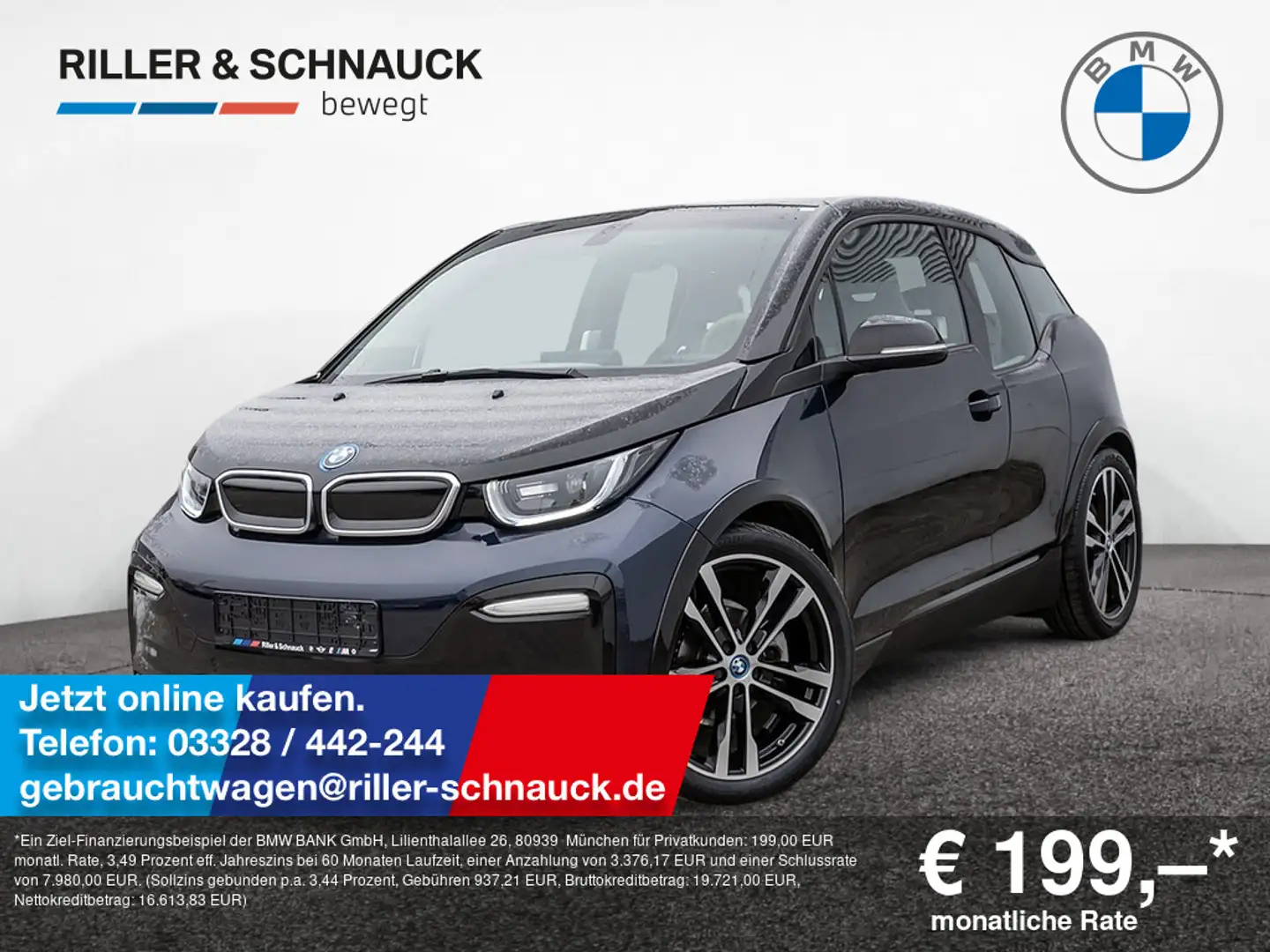 BMW i3 s 120A LED+WLAN+KEYLESS+KLIMAAUT+SHZ+PDC+ Blau - 1