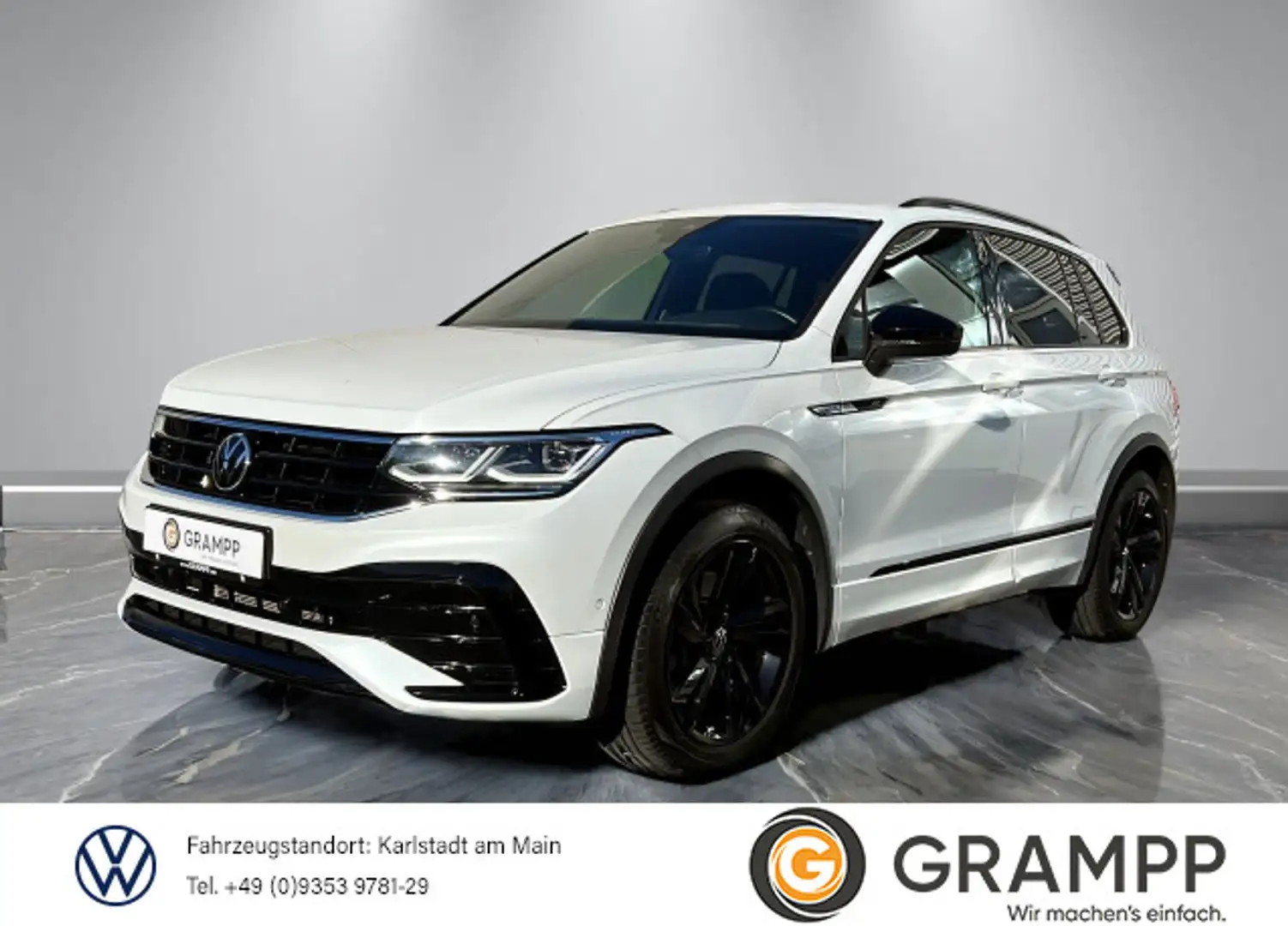 Volkswagen Tiguan 2.0TDI DSG R-Line 4M +BLACK STYLE+STDHZG+ Blanc - 1