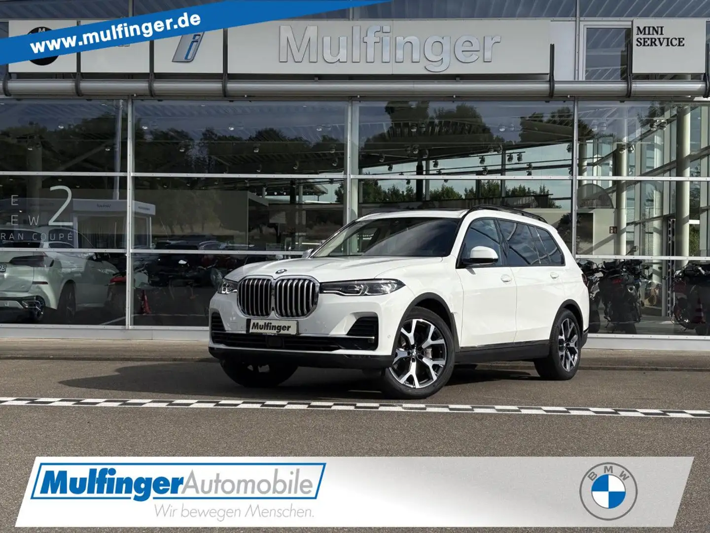 BMW X7 x40d Fond-Ent-Prof. Soft-Cl. Sur-View Standh Weiß - 1