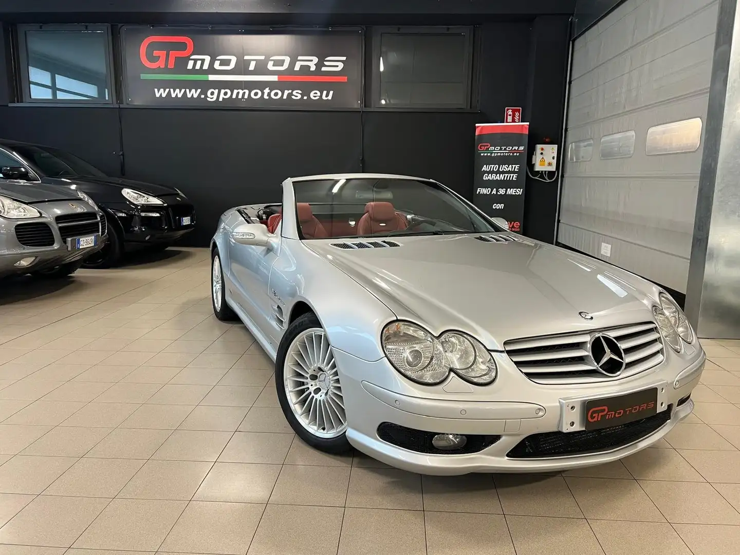 Mercedes-Benz SL 55 AMG V8 500CV  PELLE LUXURY ROSSA ! SPETTACOLARE ! Argento - 1