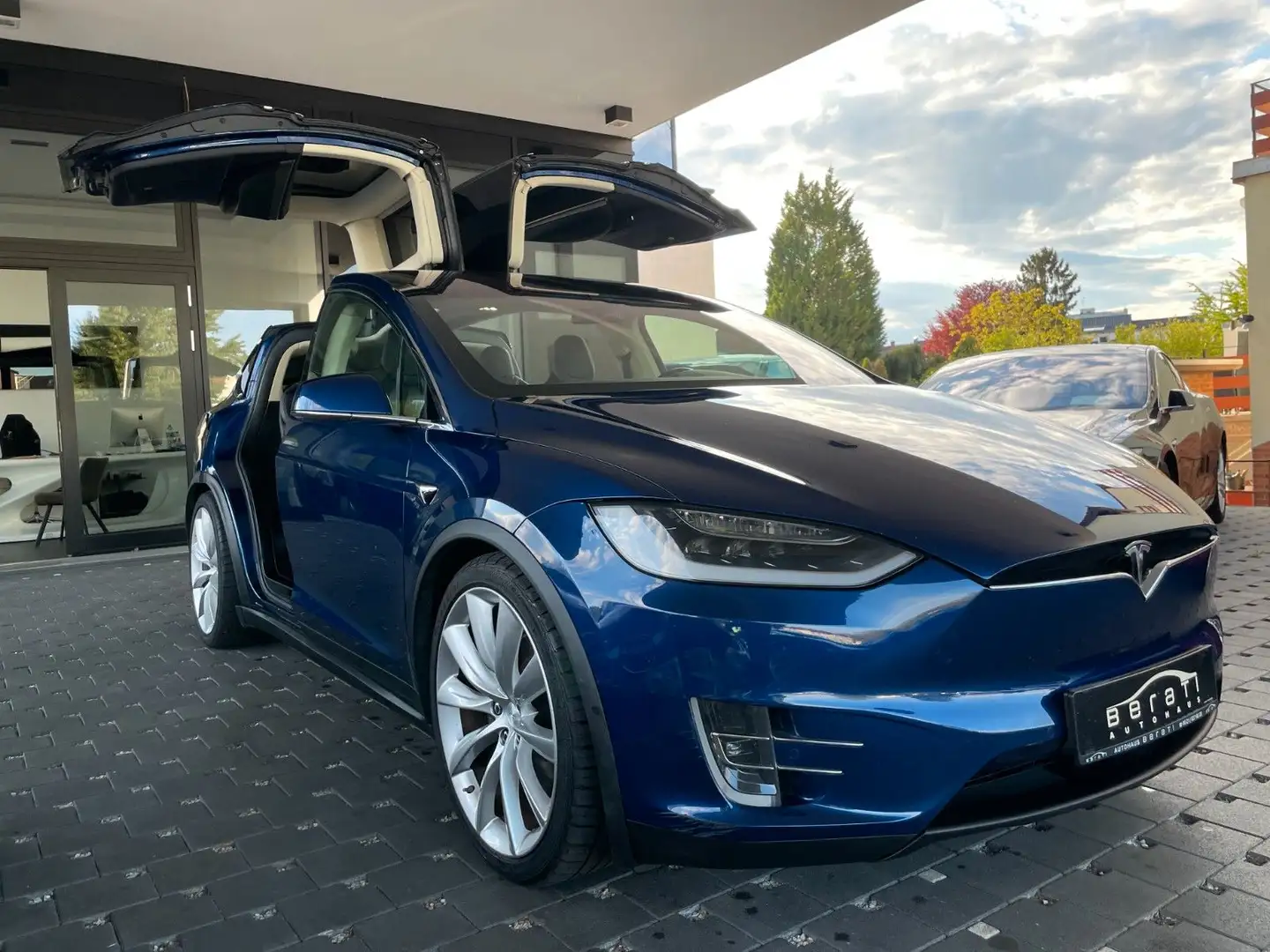 Tesla Model X 90D/FreeSuperCharger 4Life/6-Sitzer/FSD Blau - 1