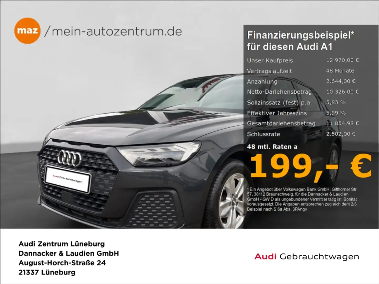 Audi A1 Sportback 25 1.0 TFSI Alu LED Virtual-Cockpit Temp Grijs - 1